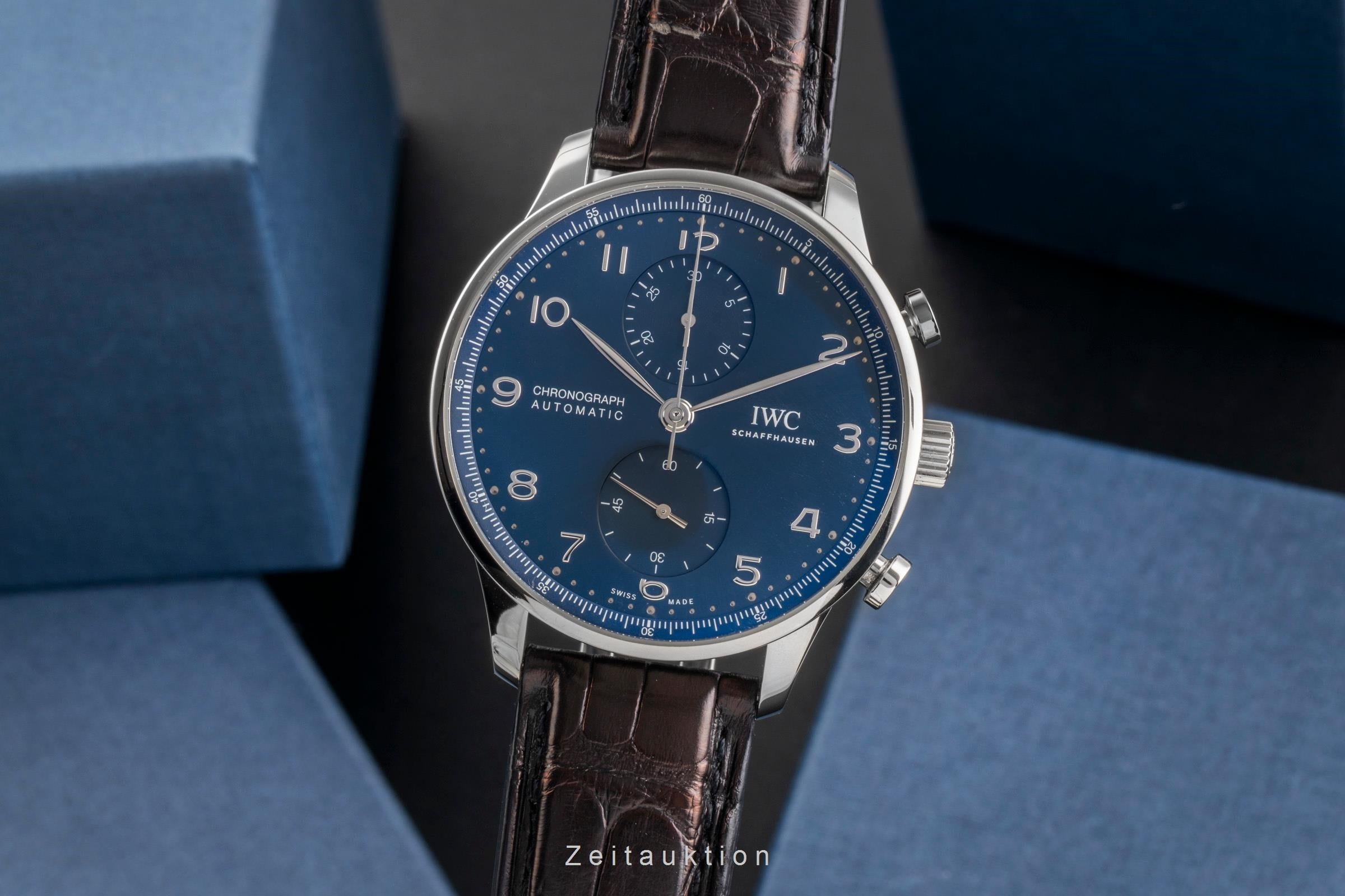 IWC Portugieser chronograph steel automatic men's watch IW371606 LP: 9100EUR  [2503114]