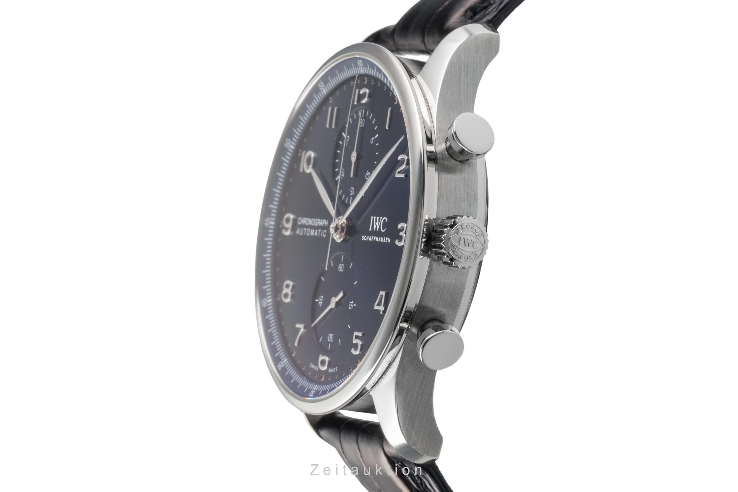 IWC Portugieser chronograph steel automatic men's watch IW371606 LP: 9100EUR  [2503114]
