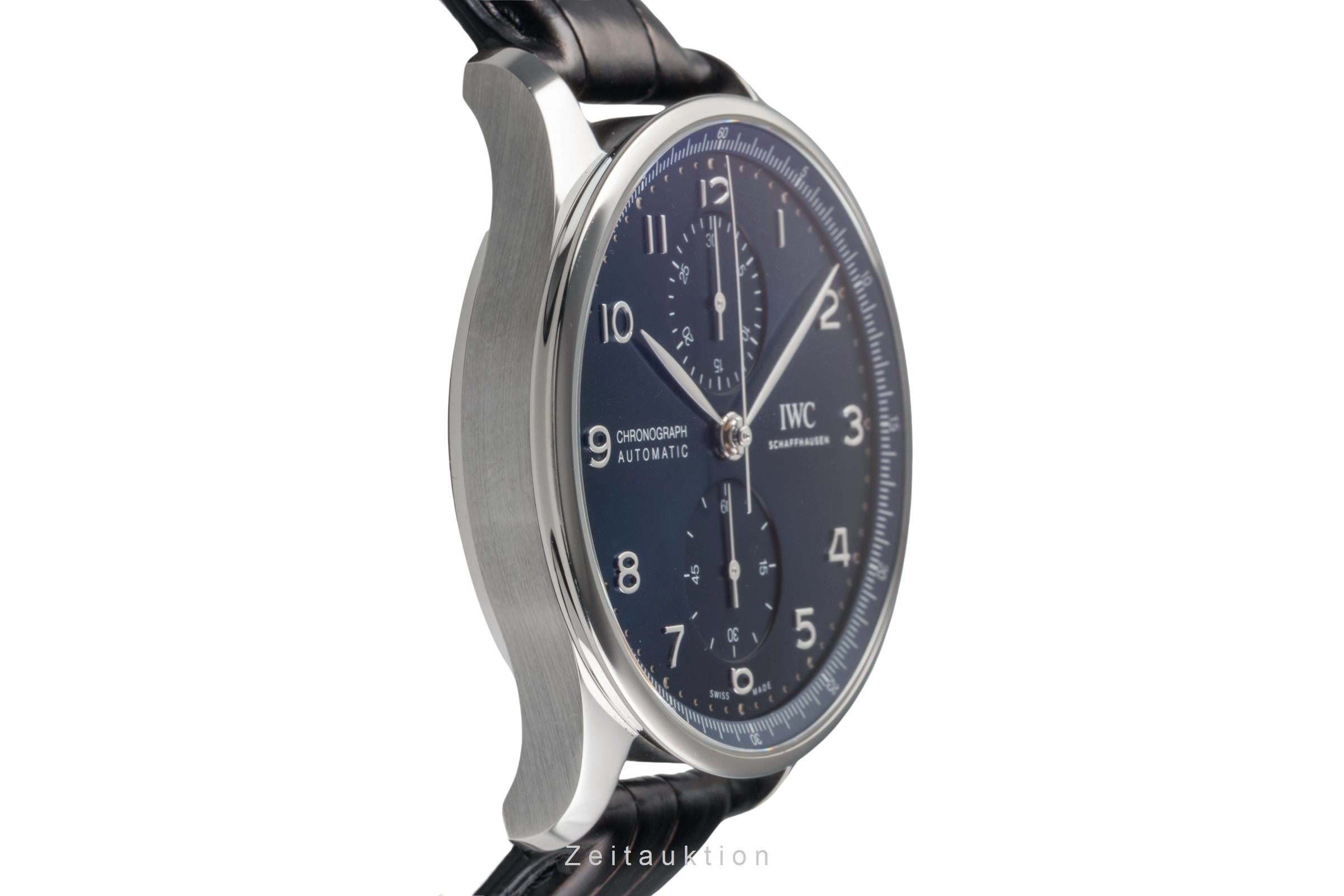 IWC Portugieser chronograph steel automatic men's watch IW371606 LP: 9100EUR  [2503114]