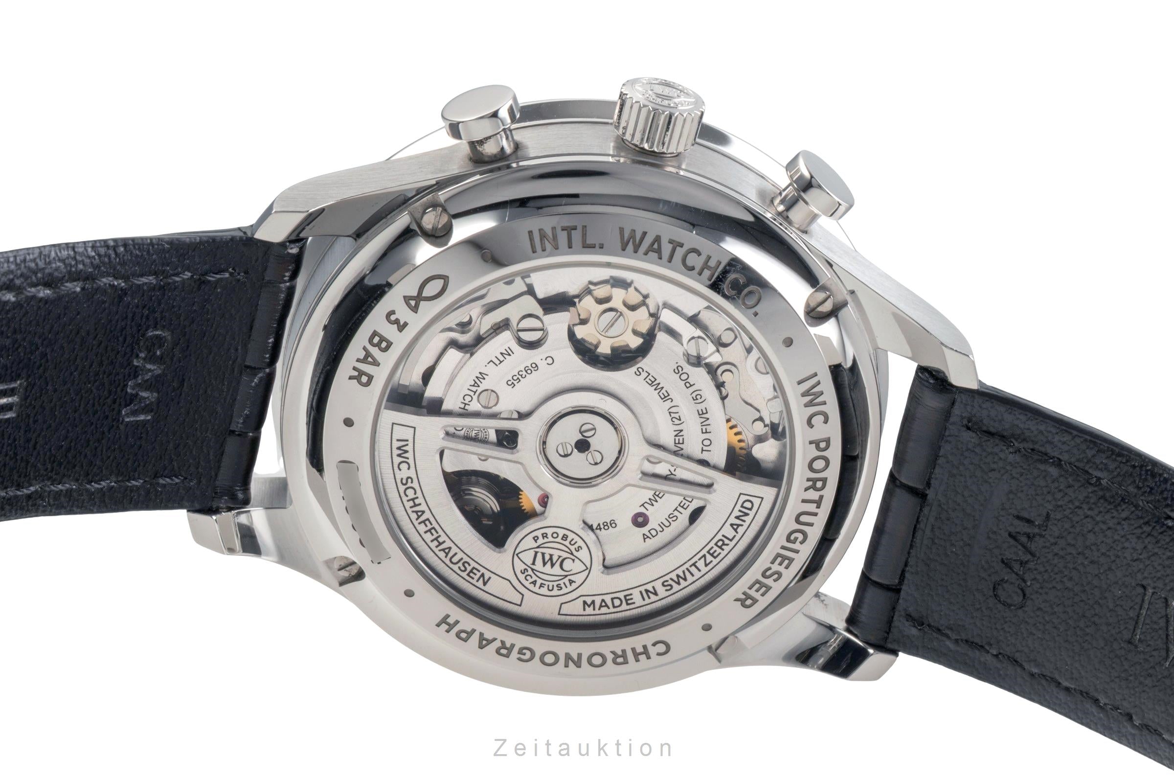 IWC Portugieser chronograph steel automatic men's watch IW371606 LP: 9100EUR  [2503114]