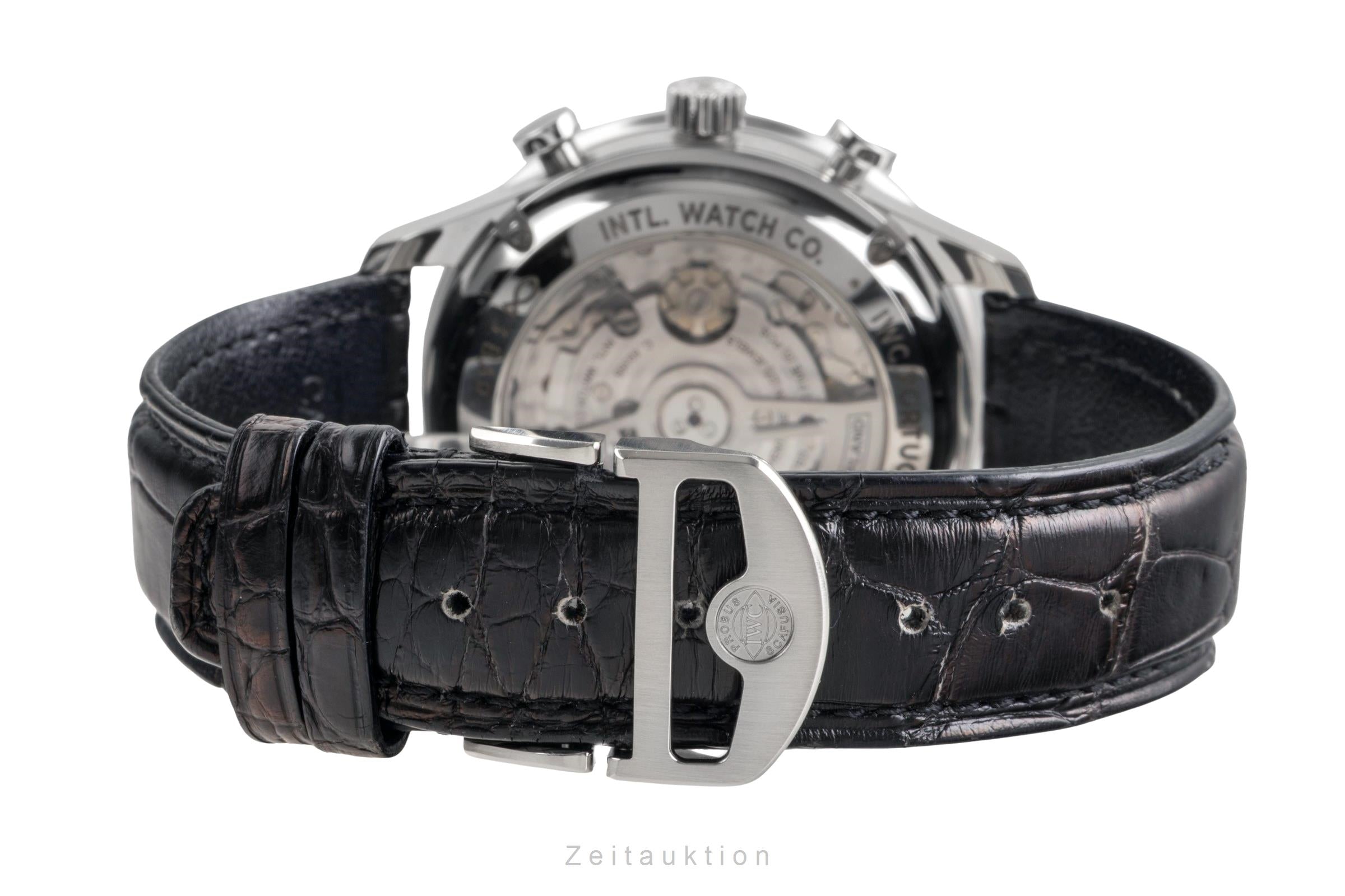 IWC Portugieser chronograph steel automatic men's watch IW371606 LP: 9100EUR  [2503114]