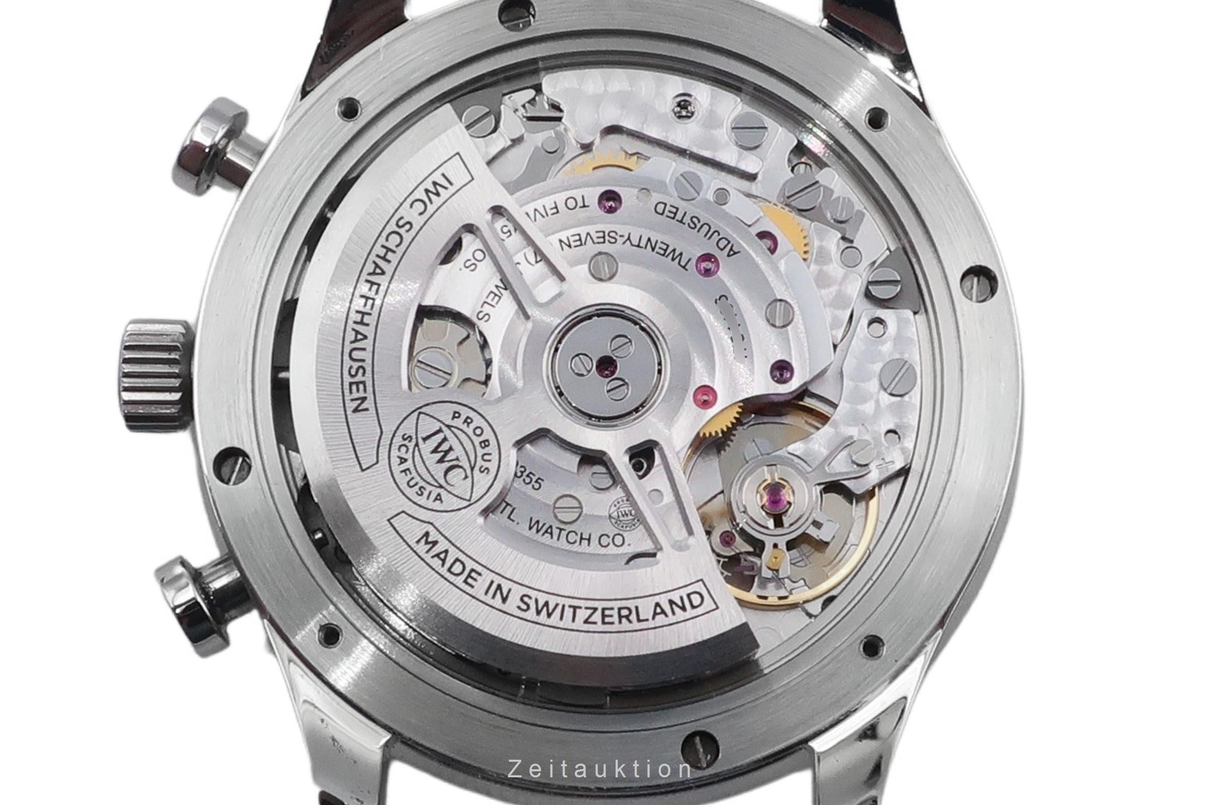 IWC Portugieser chronograph steel automatic men's watch IW371606 LP: 9100EUR  [2503114]