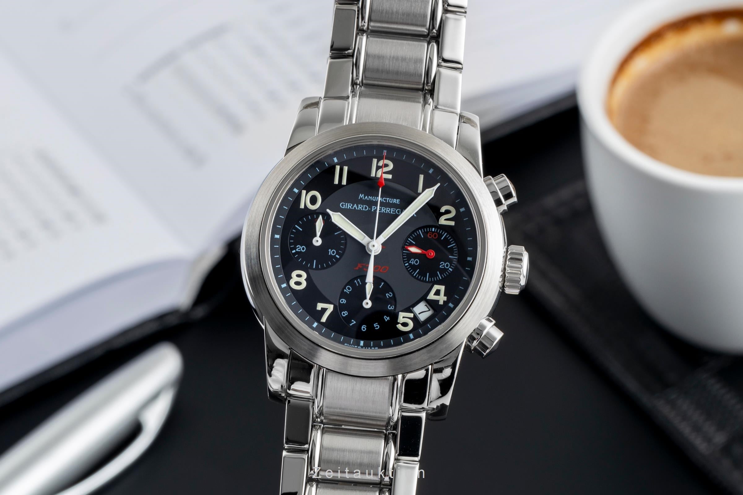 Girard Perregaux Ferrari chronograph steel automatic Kal. 2280 Ref