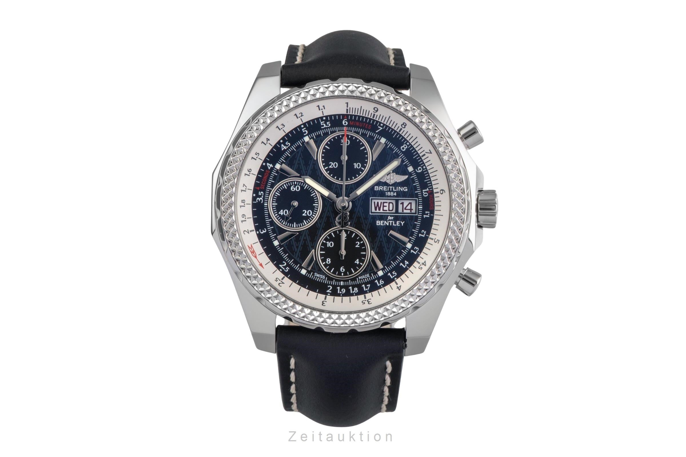 Breitling Bentley chronographe acier automatique montre pour hommes A13362  [2503127]