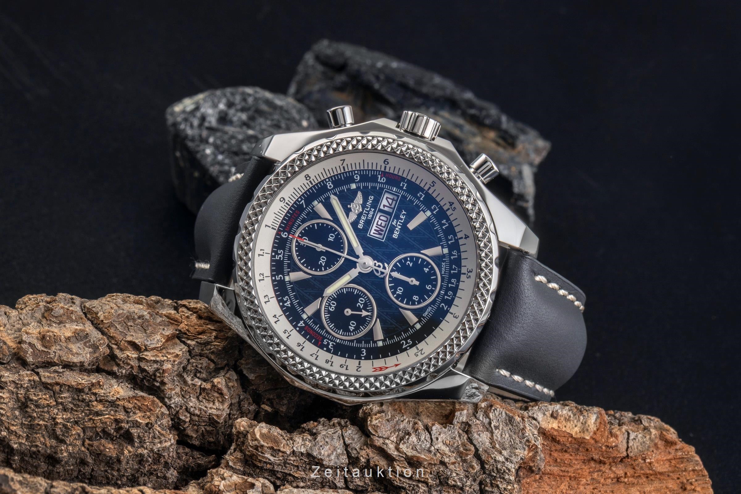 Breitling Bentley chronographe acier automatique montre pour hommes A13362  [2503127]