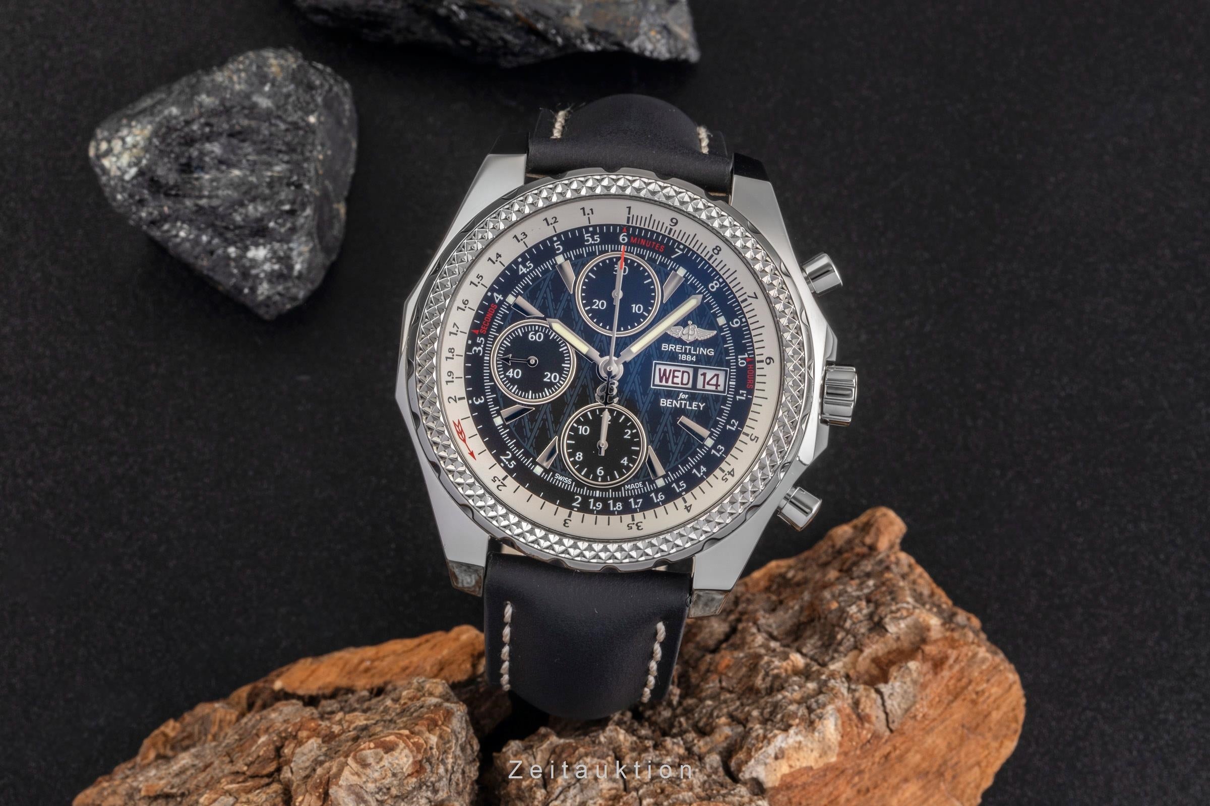 Breitling Bentley chronographe acier automatique montre pour hommes A13362  [2503127]