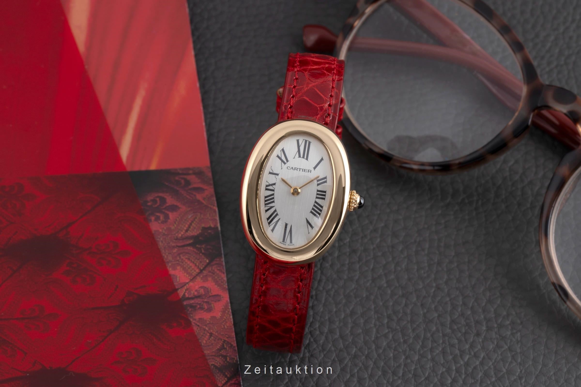 Cartier Baignoire oro de 18 quilates cuarzo reloj para damas  W1536799  [2503129]