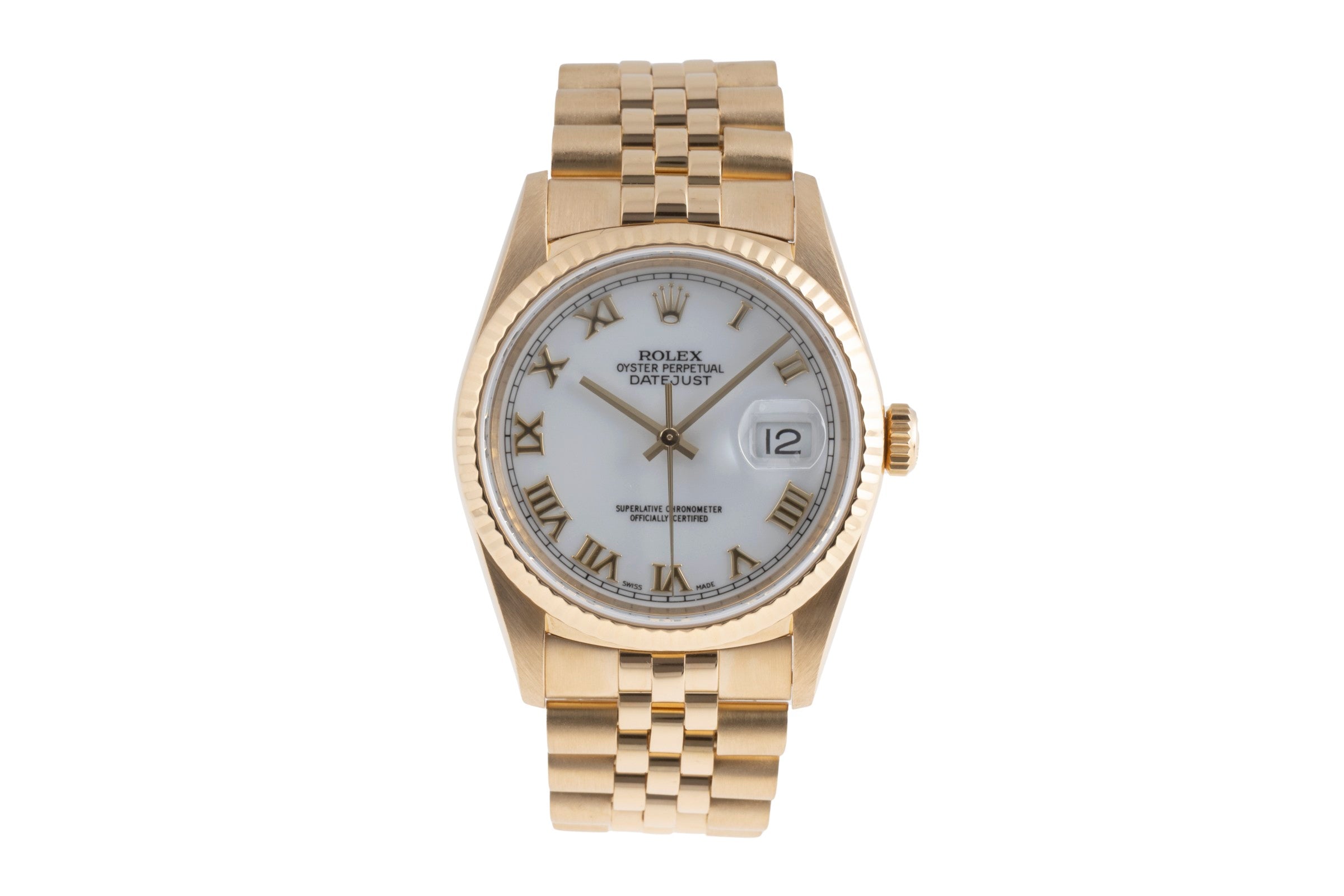 Rolex Datejust or 18 ct automatique montre pour hommes 16238  [2503132]