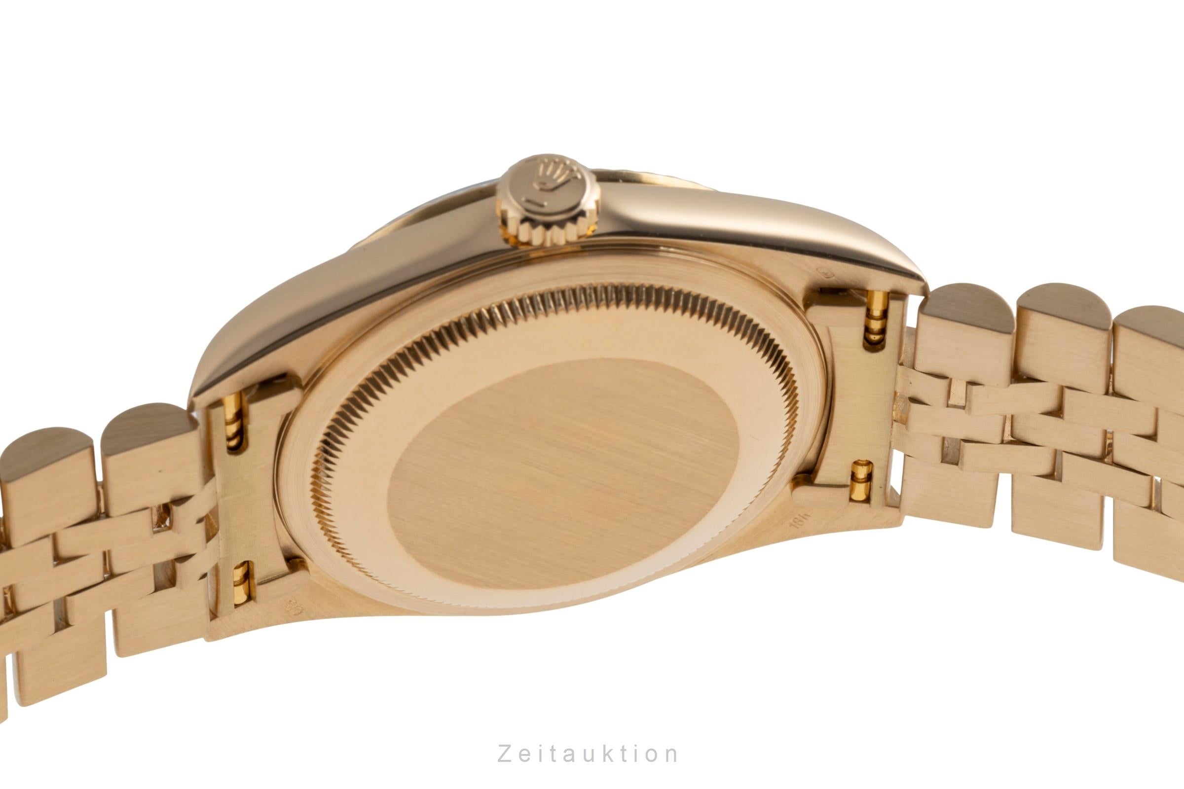 Rolex Datejust 36 18K (0,750) Gold Automatik Herrenuhr Ref. 16238 B&P LC 100 [2503132]
