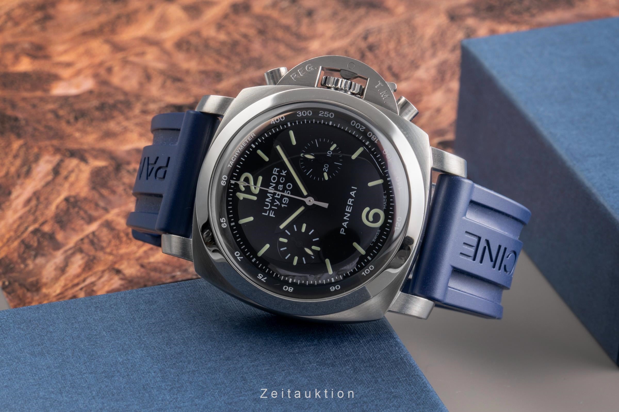 Panerai Luminor  chronographe acier automatique montre pour hommes PAM00212  [2503145]