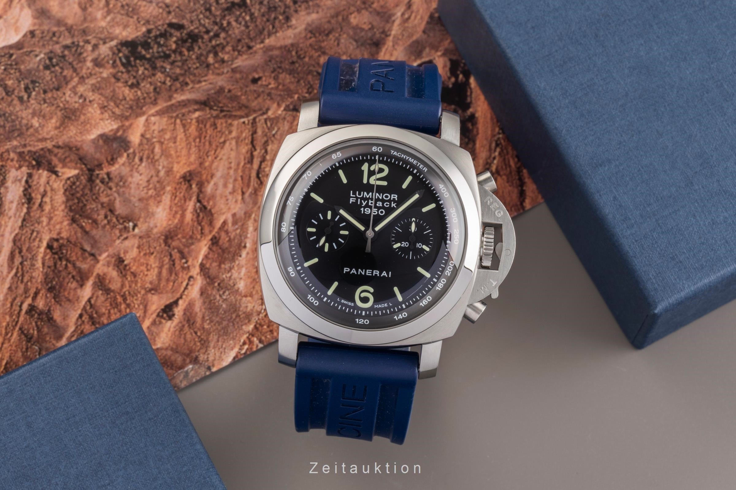 Panerai Luminor  chronographe acier automatique montre pour hommes PAM00212  [2503145]