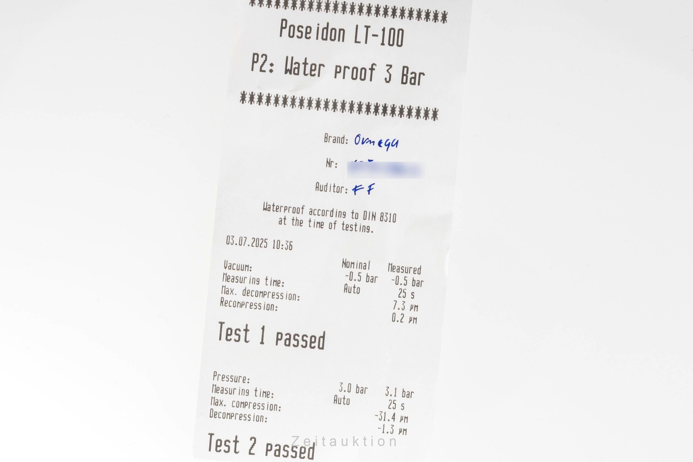 Omega De Ville Stahl Automatik MOP Dial Damenuhr Ref. 4581.75.00 Papiere 2006 [2503155]