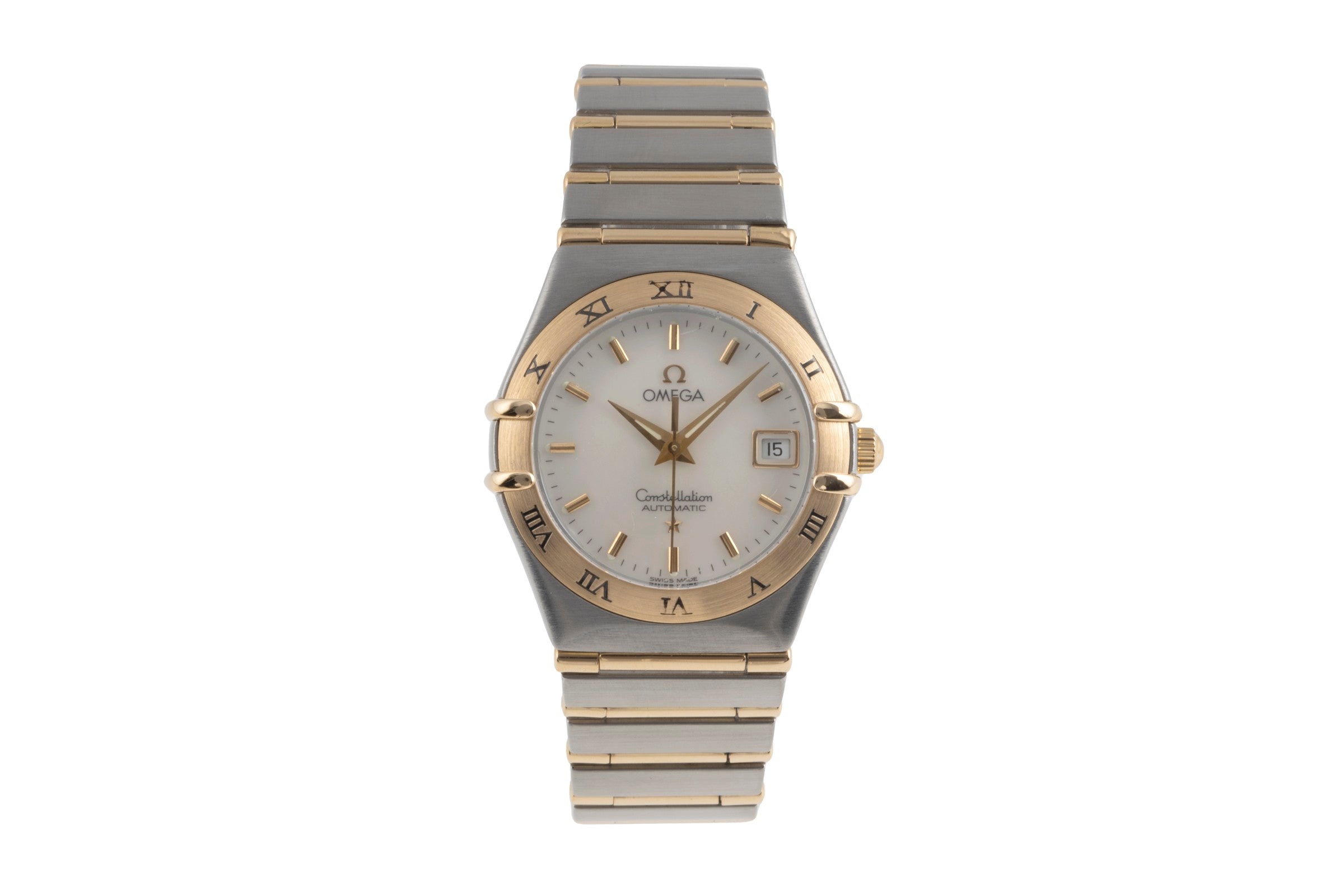 Omega Constellation steel / gold automatic women's watch 1292.70.00  [2503161]