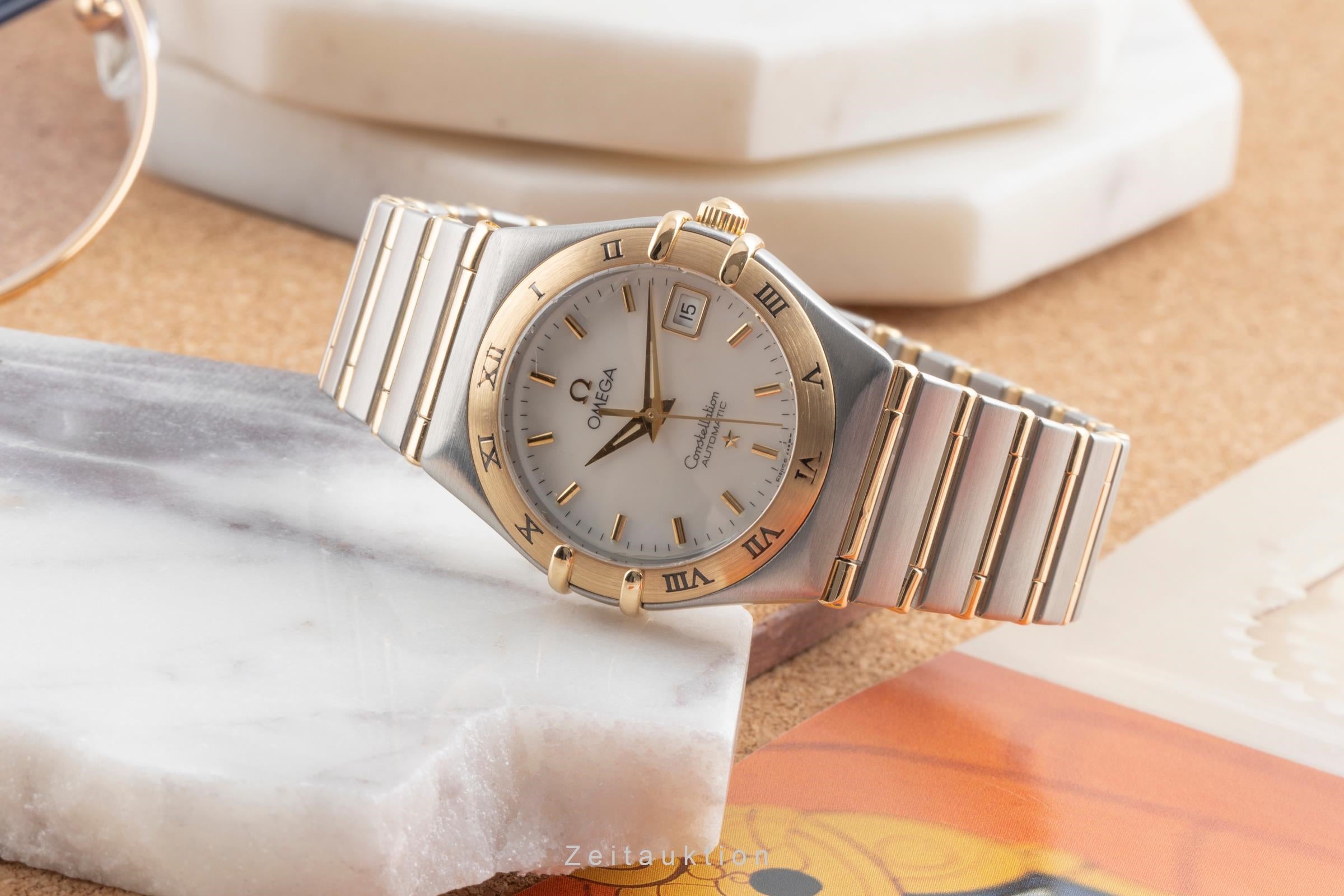 Omega Constellation steel / gold automatic women's watch 1292.70.00  [2503161]