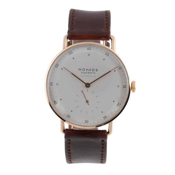 Nomos Neomatik 18 ct red gold automatic men's watch 1180 LP: 8400EUR  [2503172]