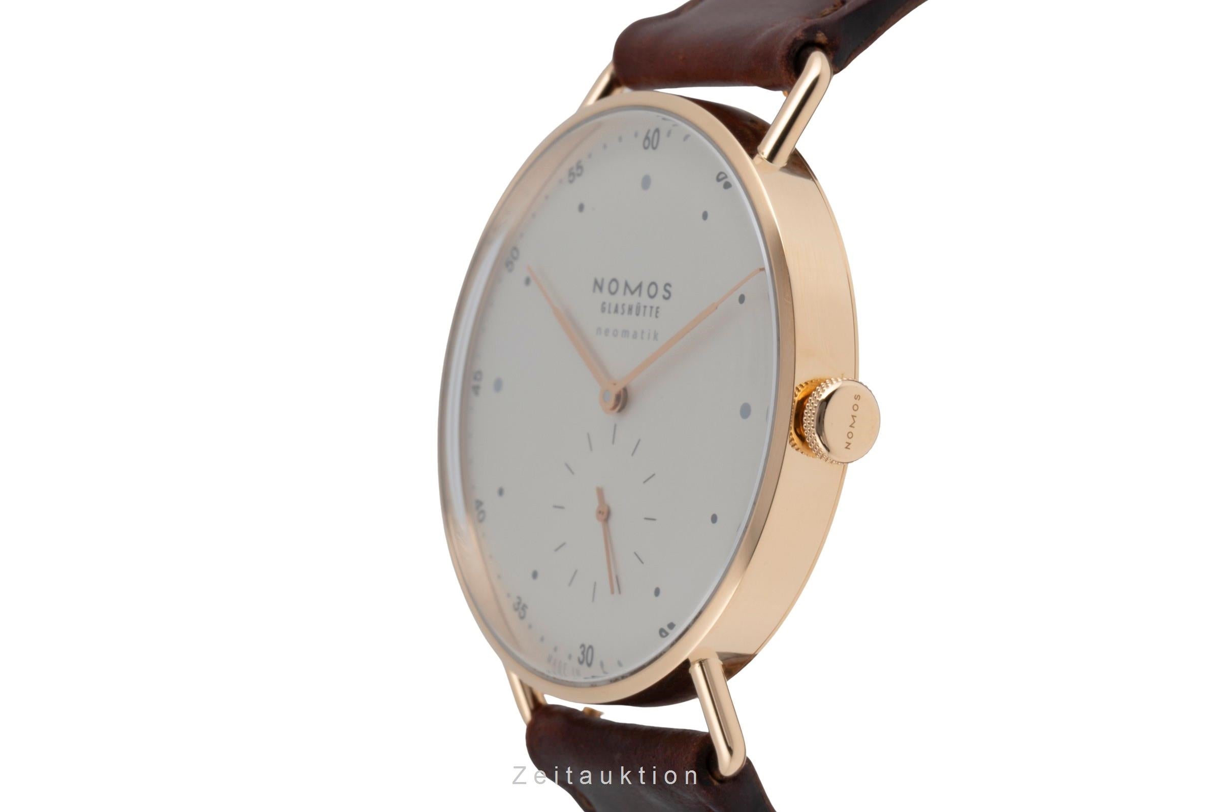 Nomos Neomatik 18 ct red gold automatic men's watch 1180 LP: 8400EUR  [2503172]