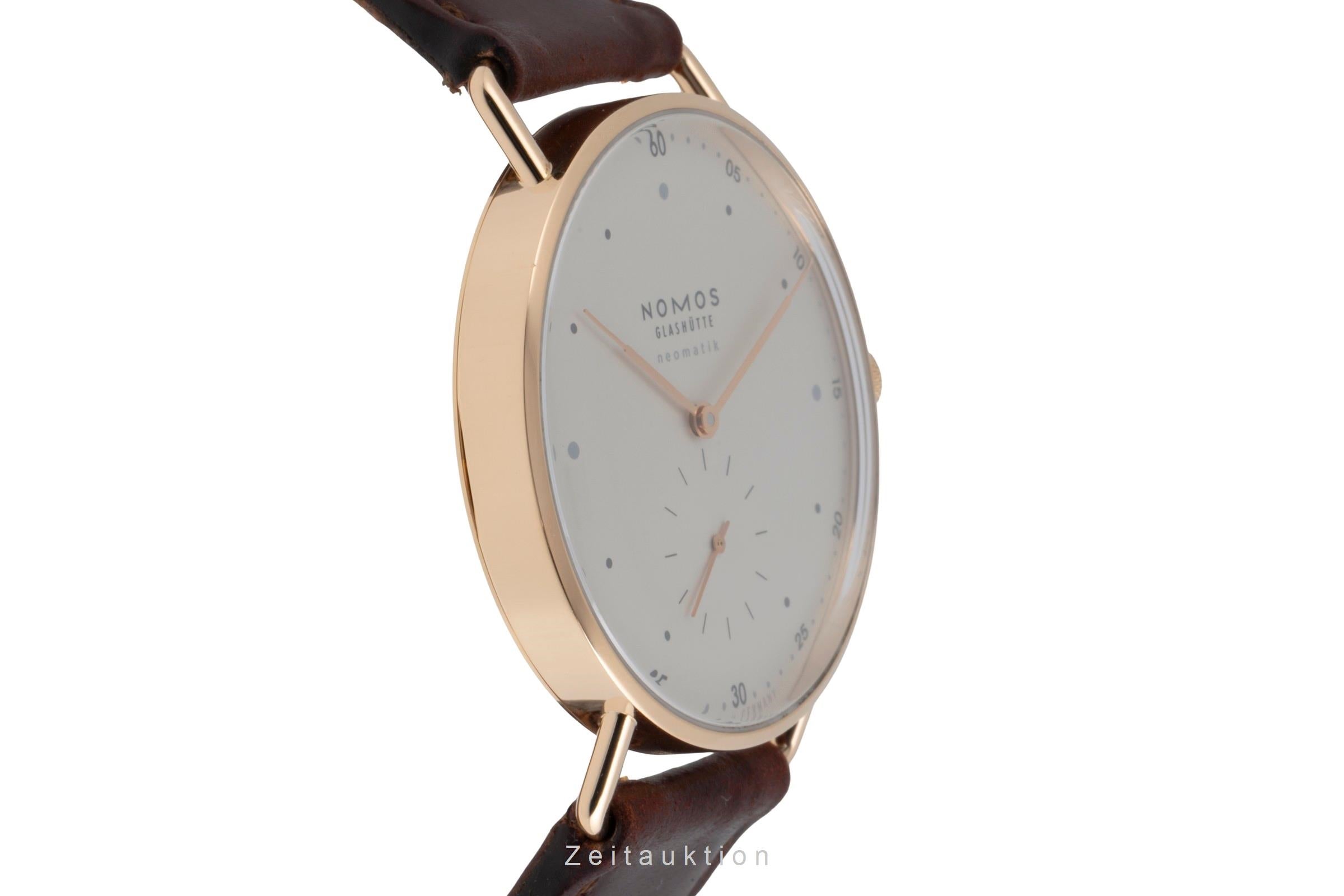 Nomos Neomatik 18 ct red gold automatic men's watch 1180 LP: 8400EUR  [2503172]