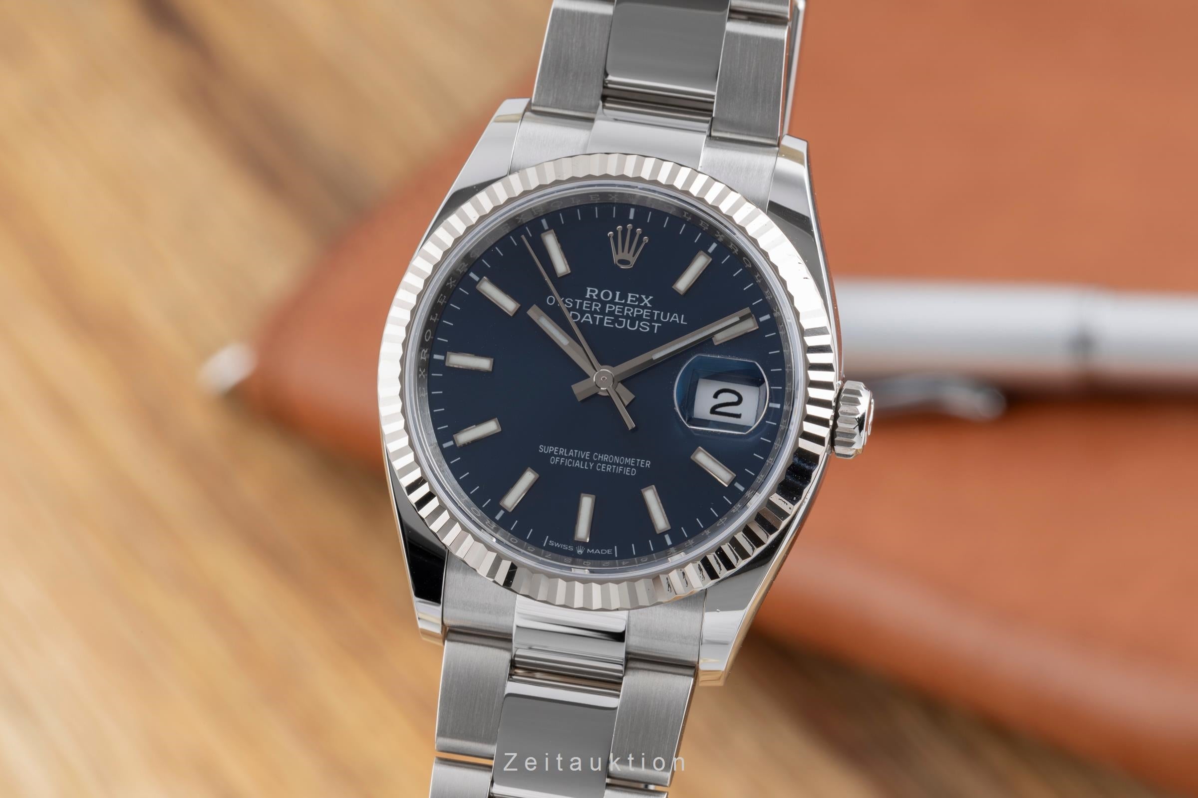 Rolex Datejust acier / or blanc automatique montre pour hommes 126234  [2503176]