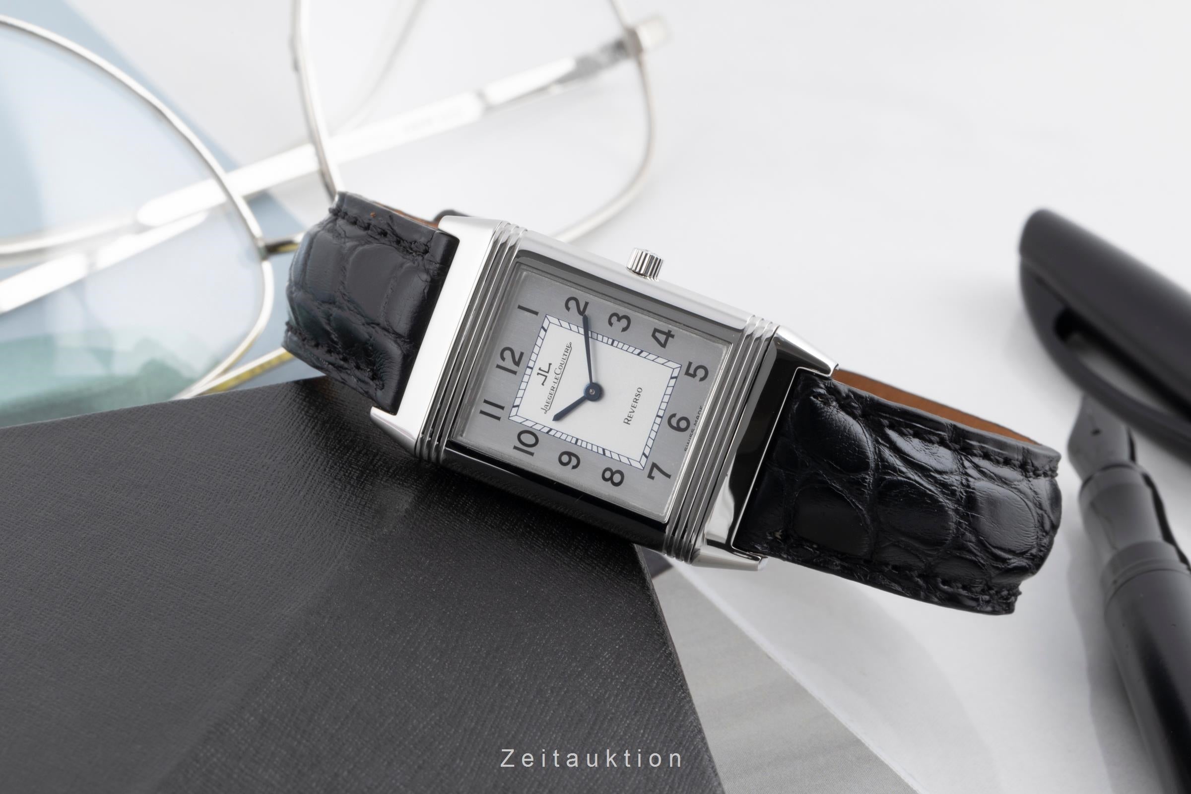 Jaeger LeCoultre Reverso acier à remontage manuel montre pour hommes Q2508420 , 250.8.86  [2503178]