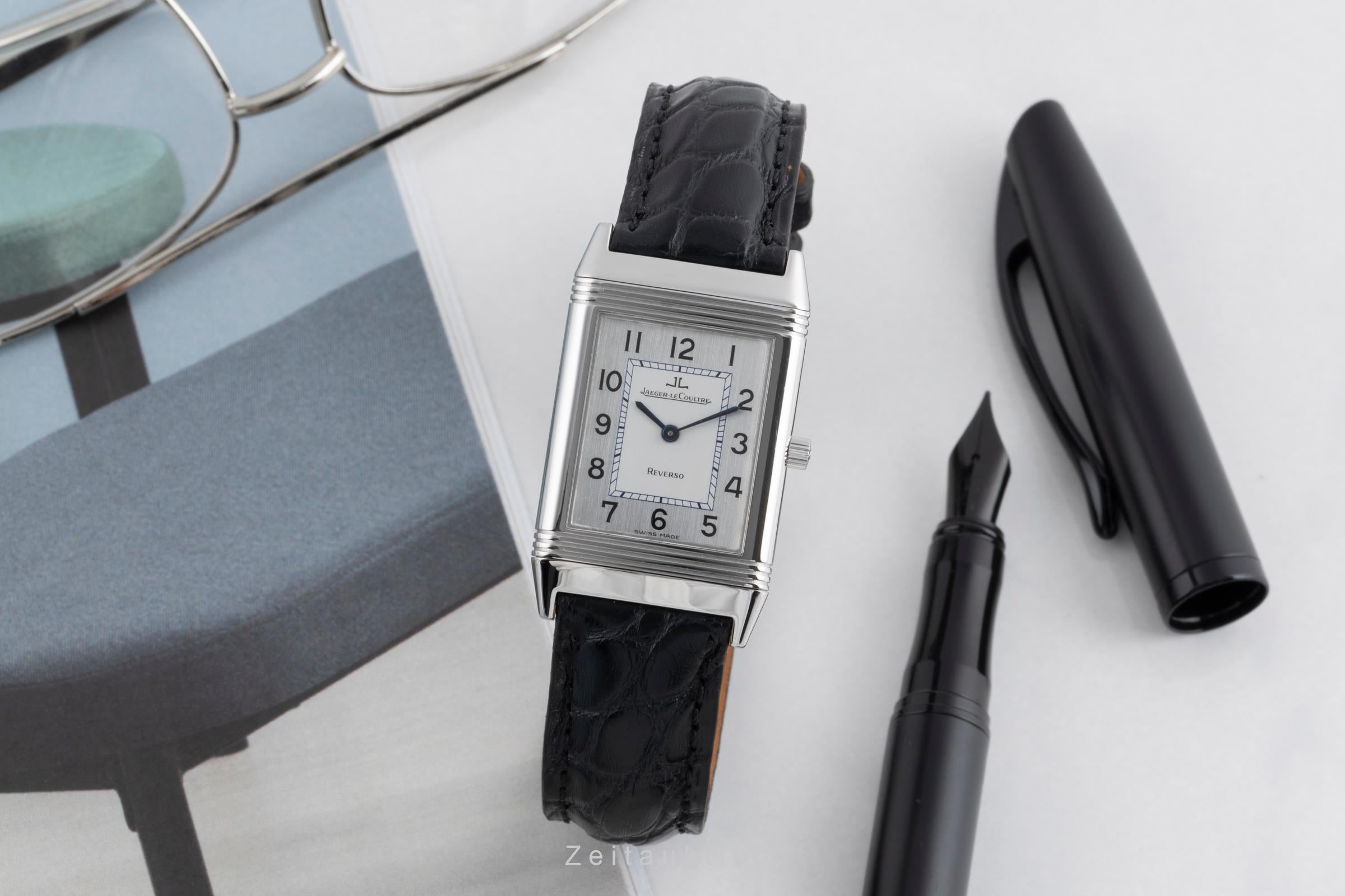 Jaeger LeCoultre Reverso acier à remontage manuel montre pour hommes Q2508420 , 250.8.86  [2503178]