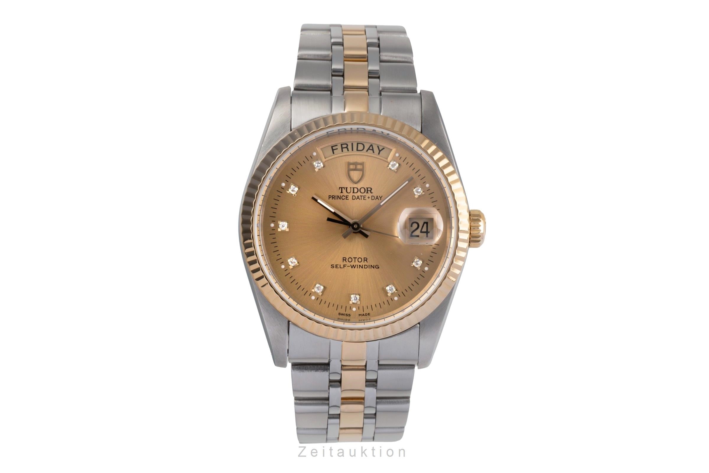 Tudor Date-Day acier / or  automatique montre pour hommes 76213  [2503180]