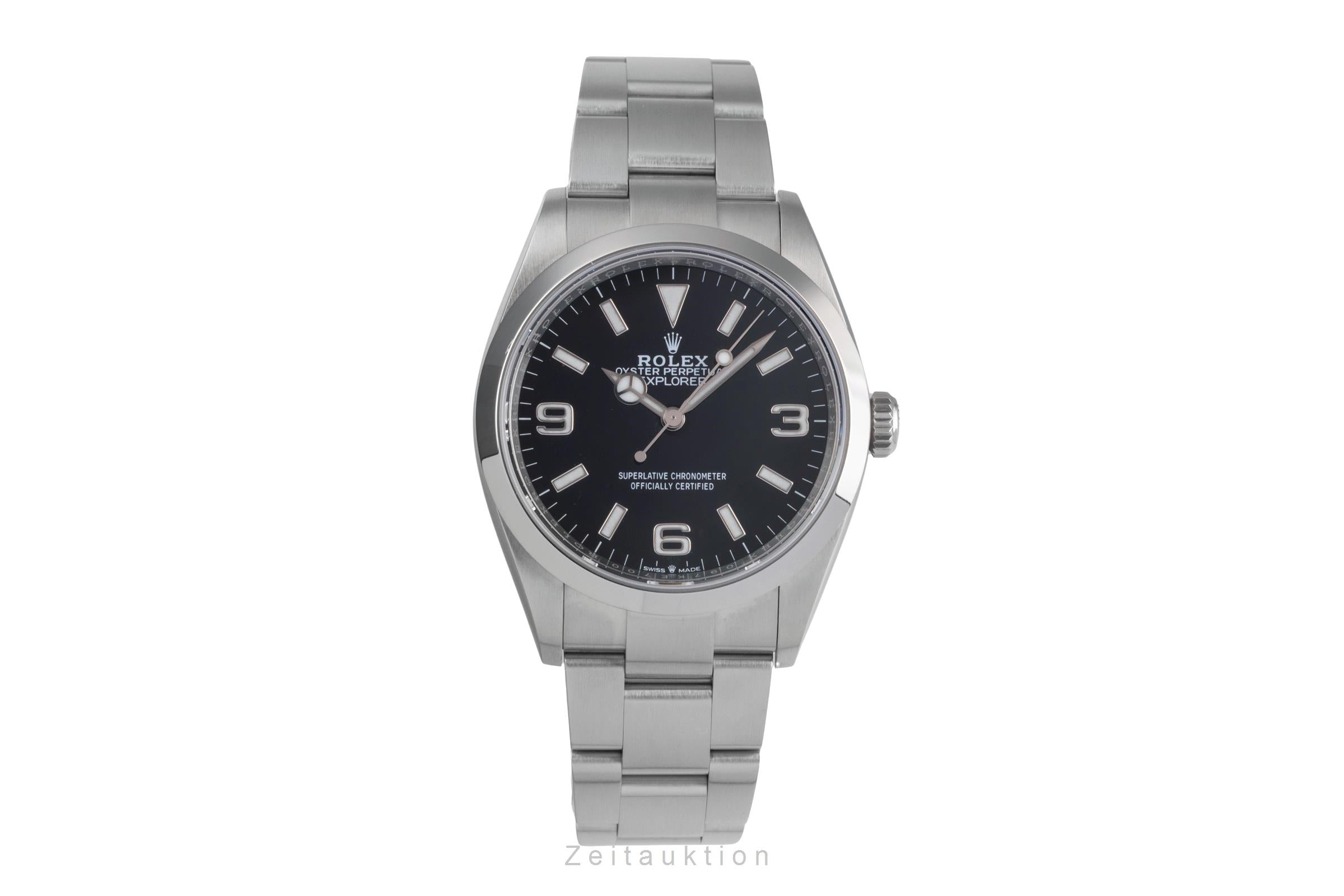 Rolex Explorer steel automatic men's watch 124270  [2503182]
