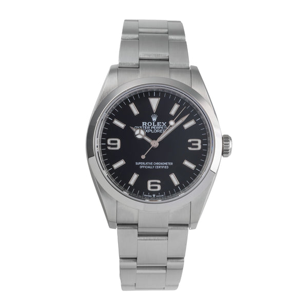 Rolex Explorer steel automatic men's watch 124270  [2503182]