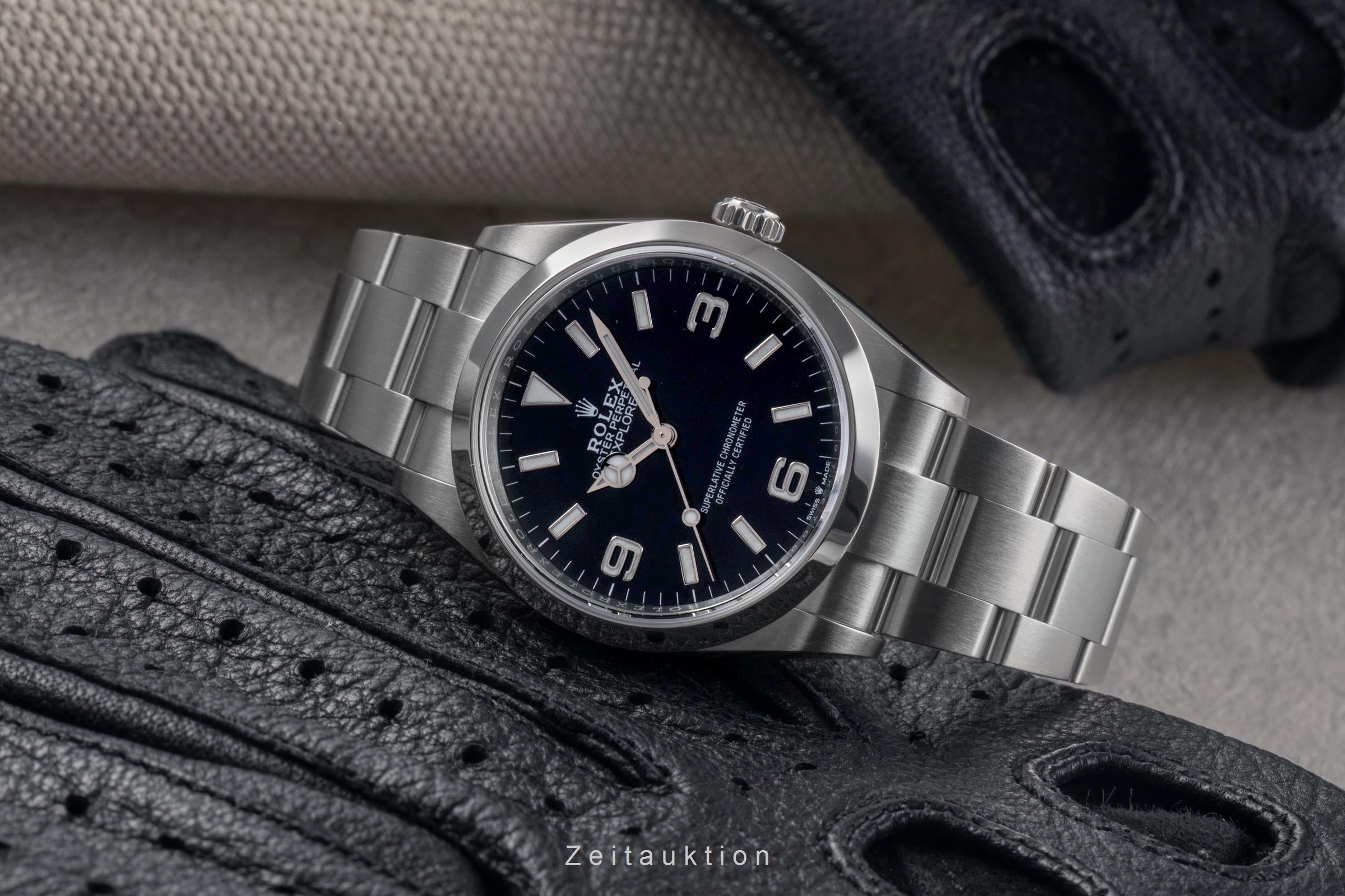 Rolex Explorer steel automatic men's watch 124270  [2503182]