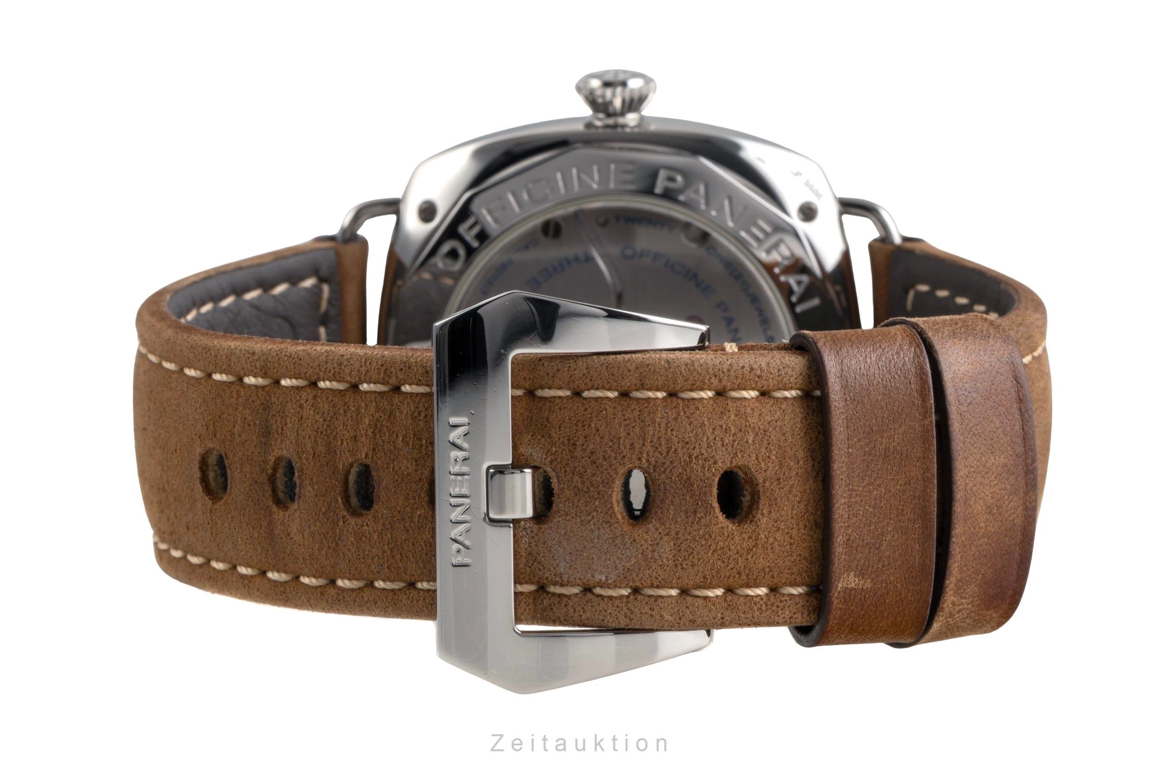 Panerai Radiomir 8 Days Handaufzug Edelstahl Herrenuhr Ref. PAM00268 B&P 2008 [2503192]