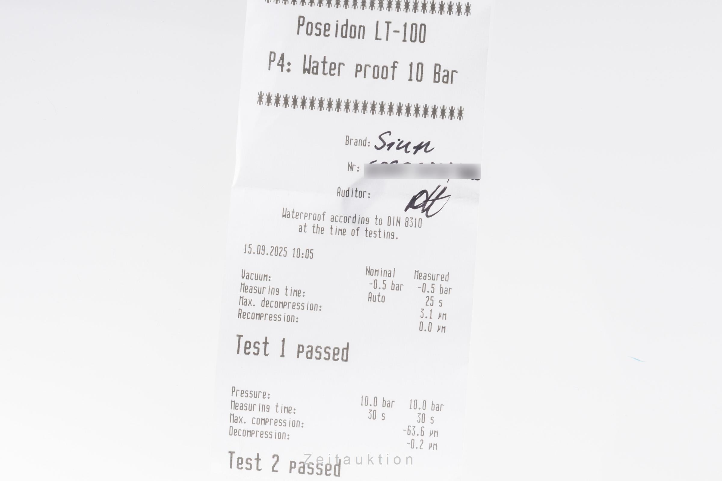 Sinn 6060 steel automatic men's watch 6060.010 LP: 0EUR  [2503194]