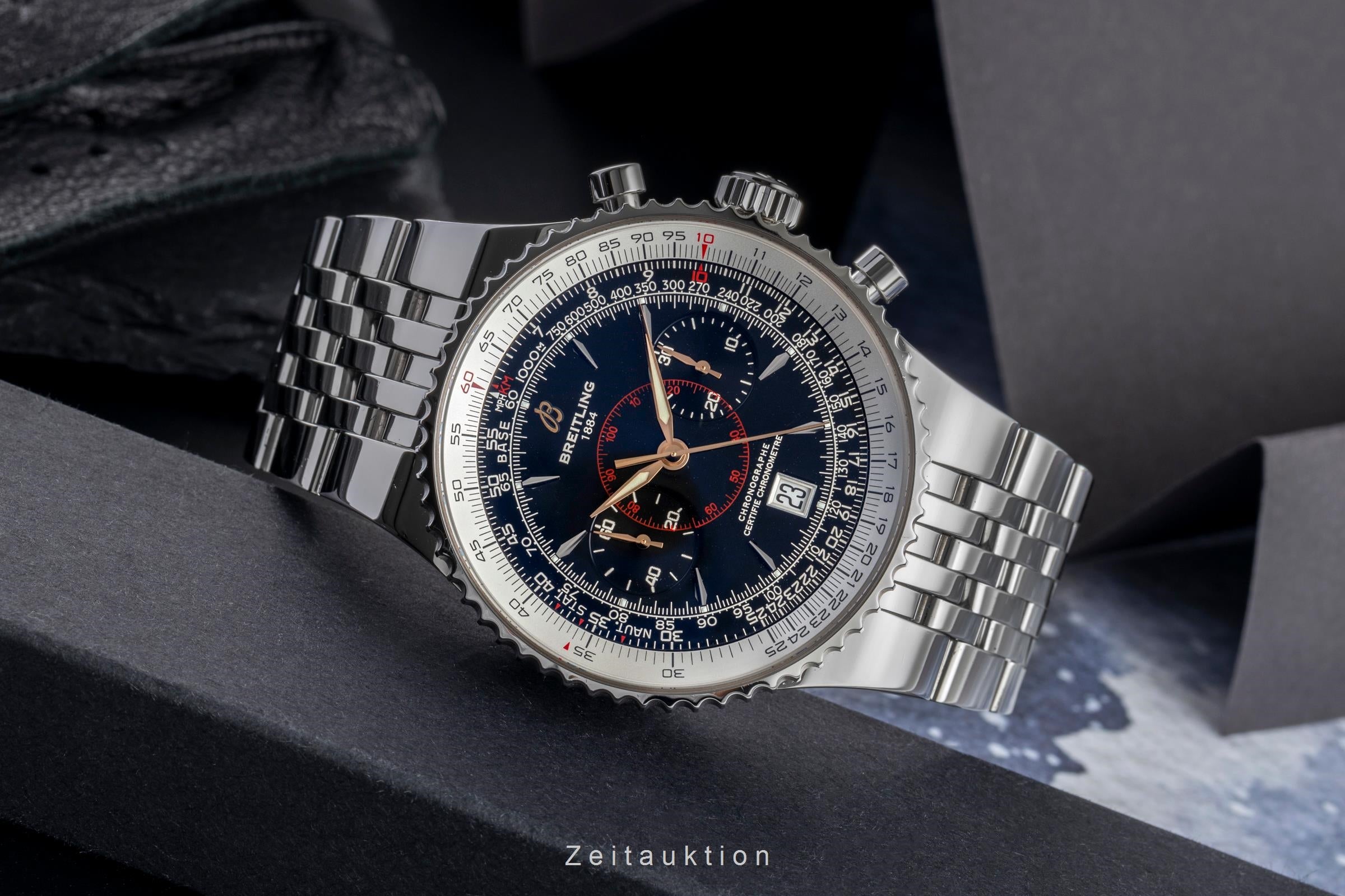 Breitling Montbrillant chronograph steel automatic Kal. B23 Ref