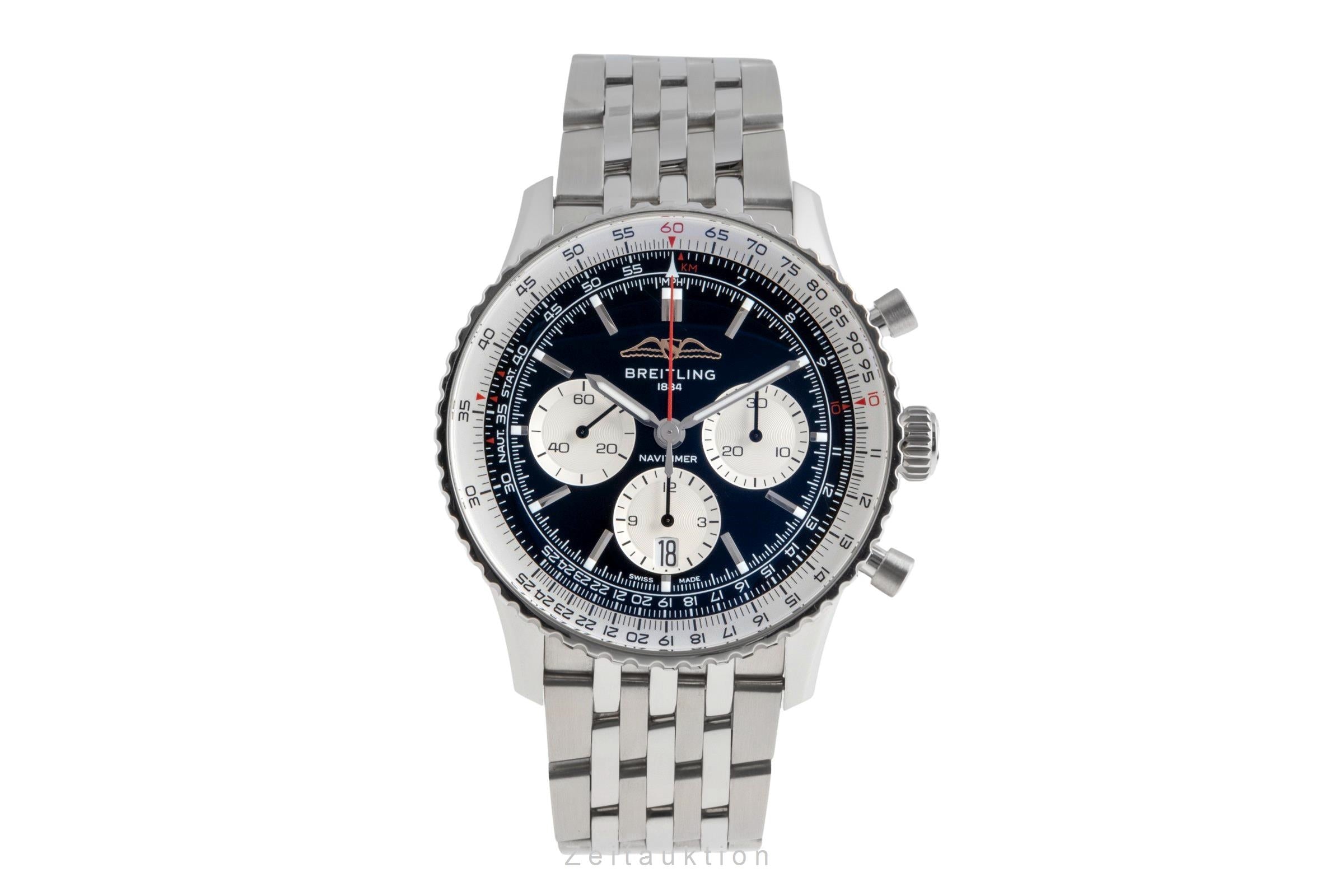 Breitling Navitimer 01 chronographe acier automatique montre pour hommes AB0138211B1P1 LP: 9650EUR  [2503202]