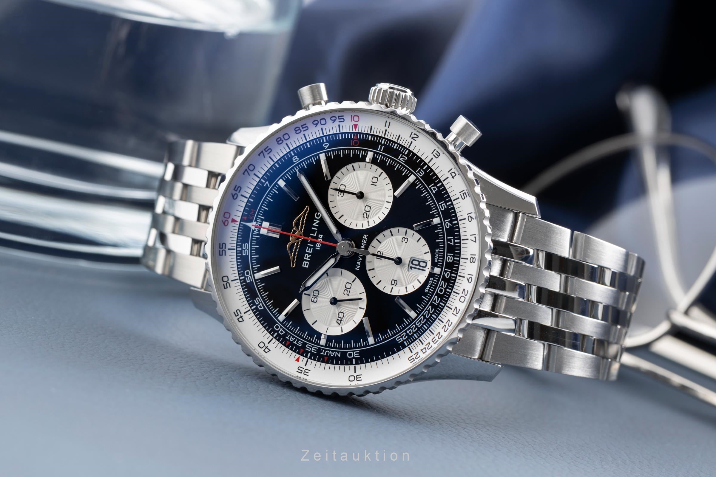 Breitling Navitimer 01 chronographe acier automatique montre pour hommes AB0138211B1P1 LP: 9650EUR  [2503202]