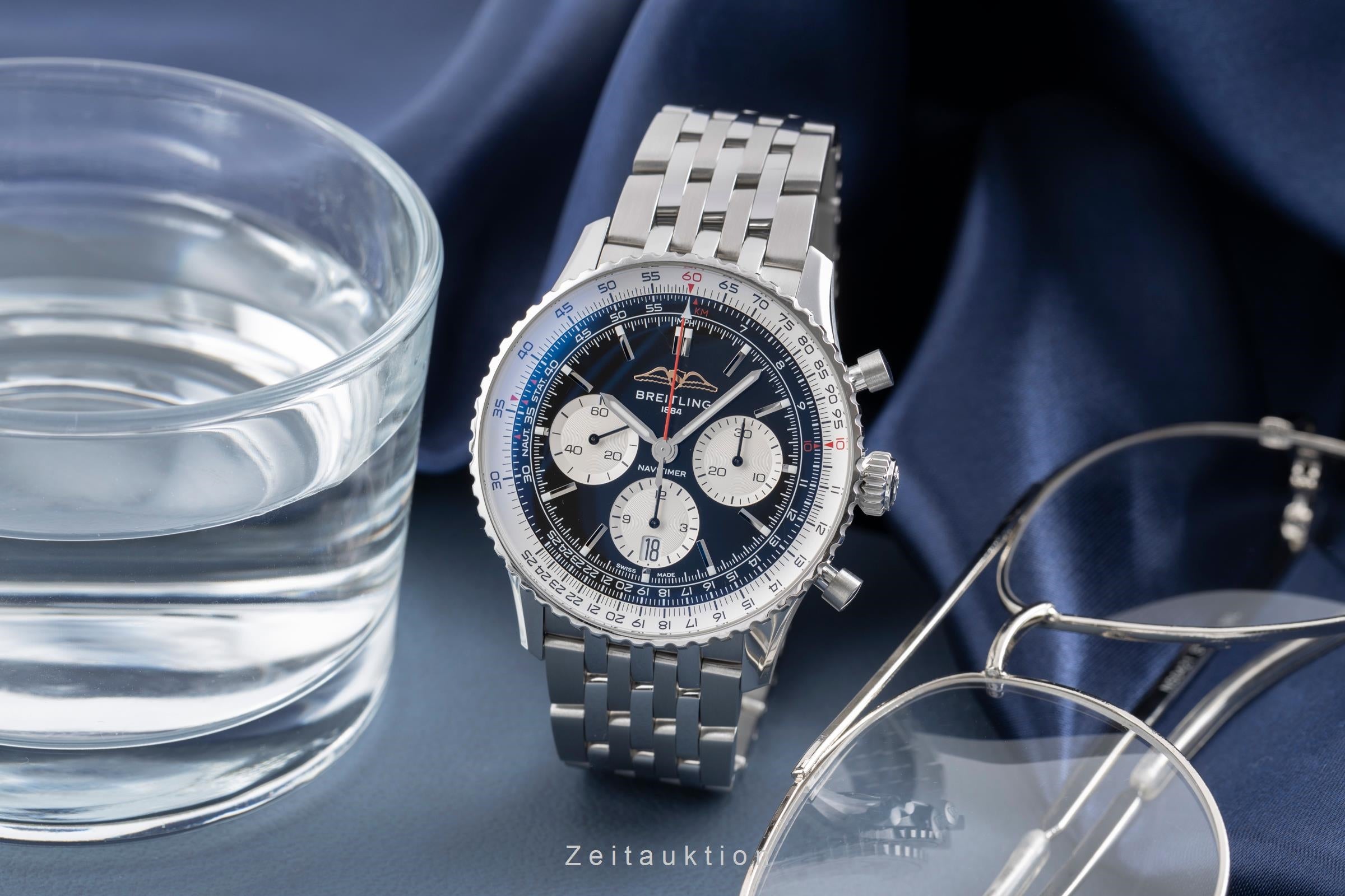 Breitling Navitimer 01 chronographe acier automatique montre pour hommes AB0138211B1P1 LP: 9650EUR  [2503202]