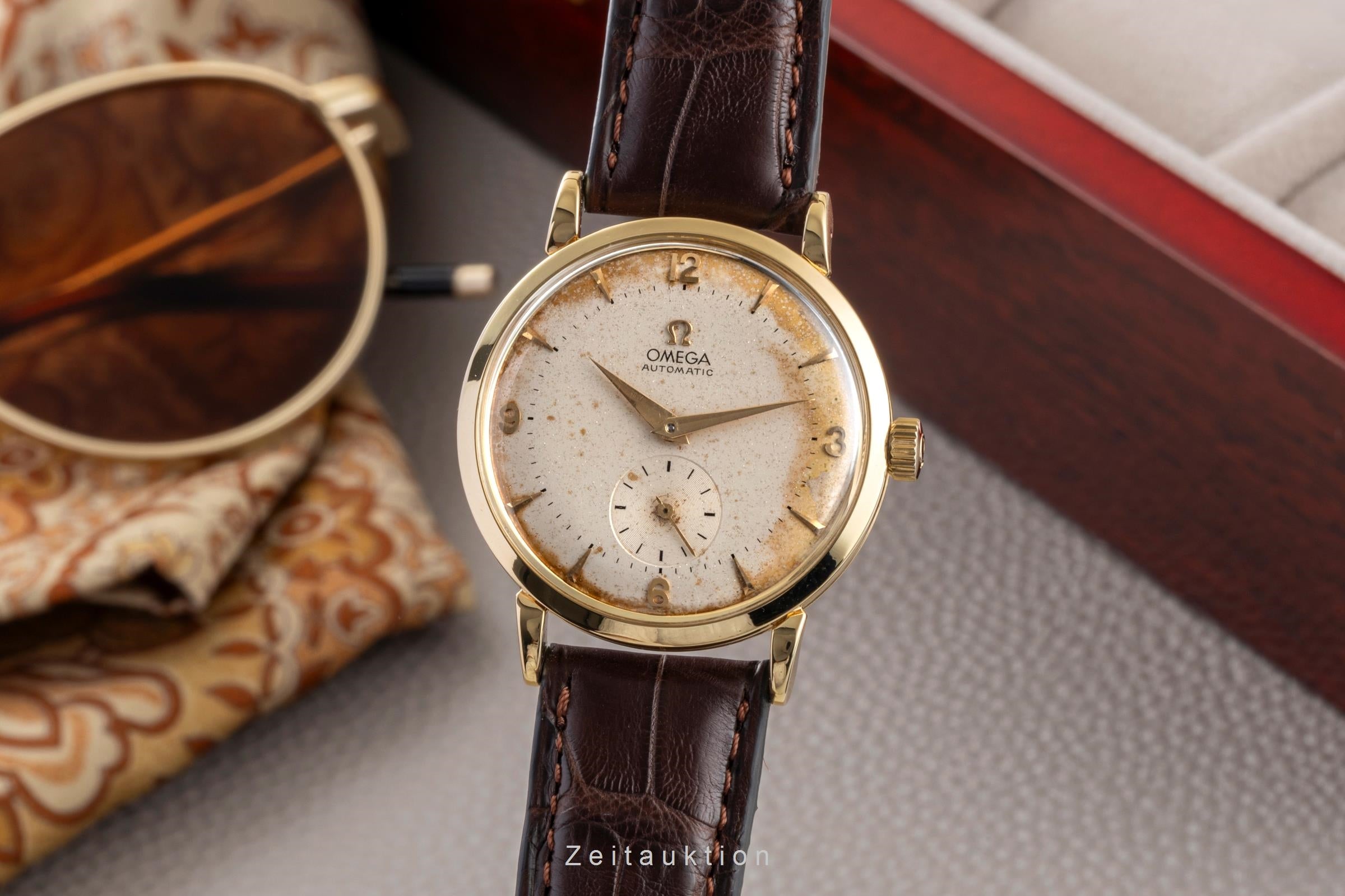 Omega oro 18 ct automatismo orologio da uomo 2659 Vintage  [2503205]