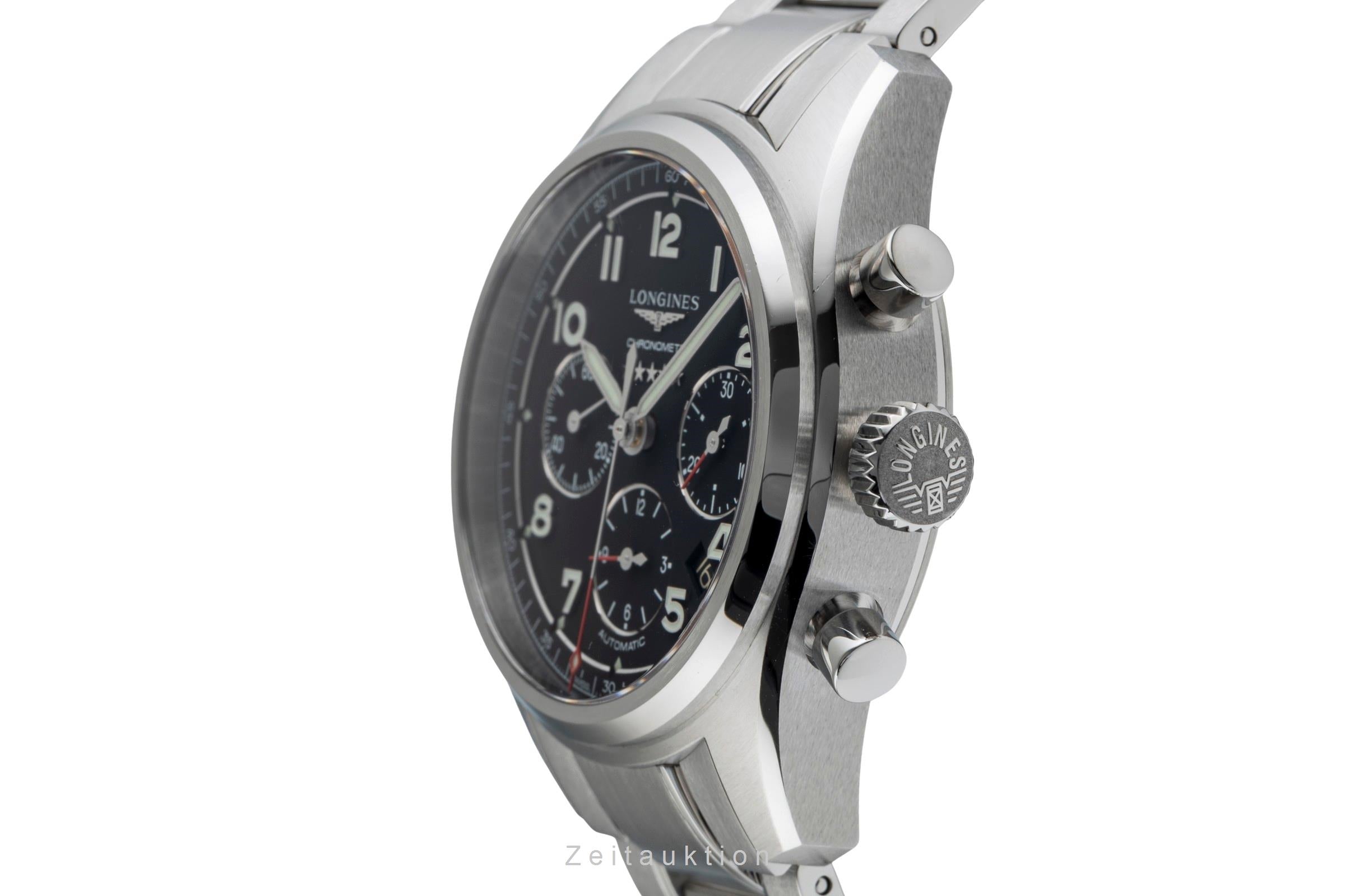 Longines Spirit chronographe acier automatique montre pour hommes L3.820.4.53.6  [2503207]