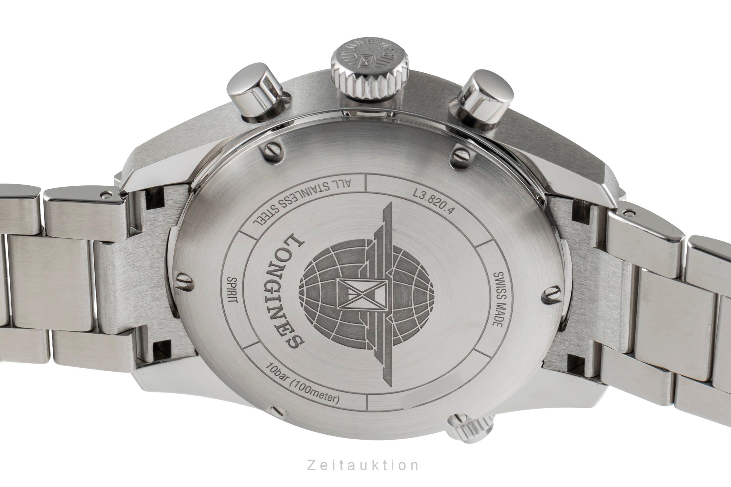 Longines Spirit chronographe acier automatique montre pour hommes L3.820.4.53.6  [2503207]