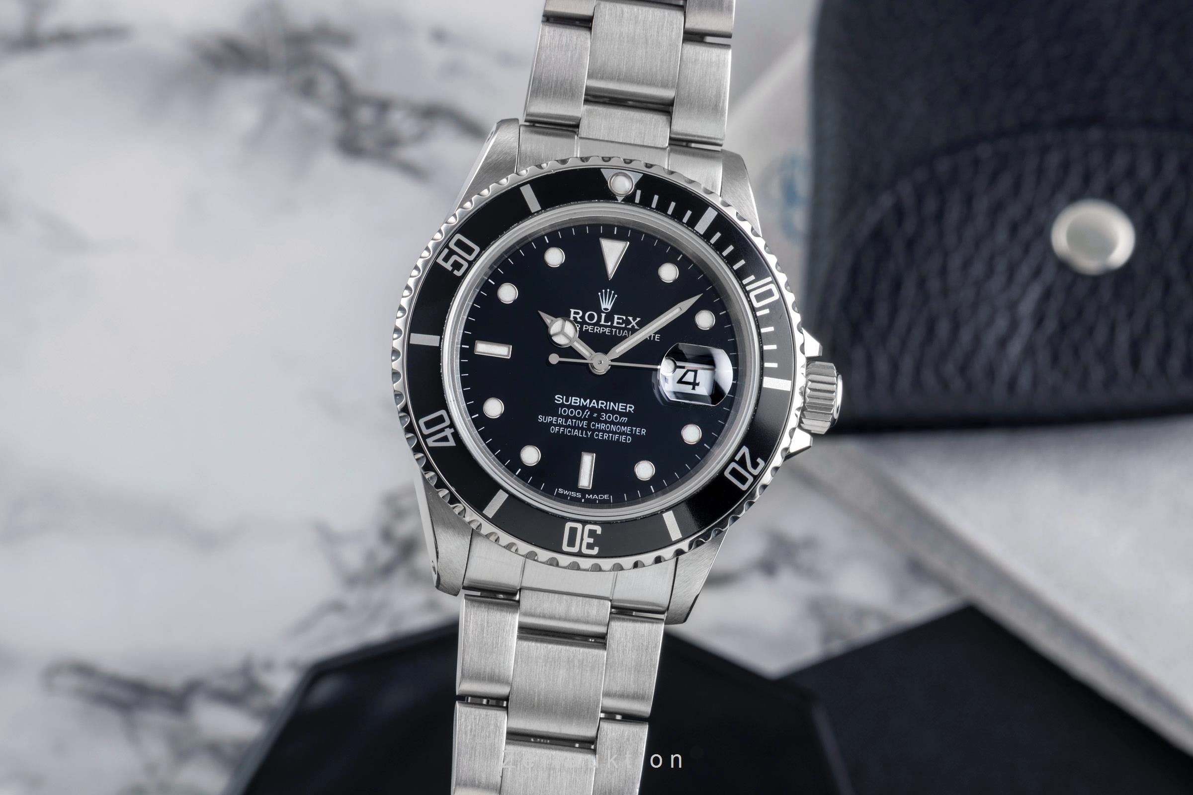 Rolex Submariner acero automático reloj para caballeros 16800  [2503208]