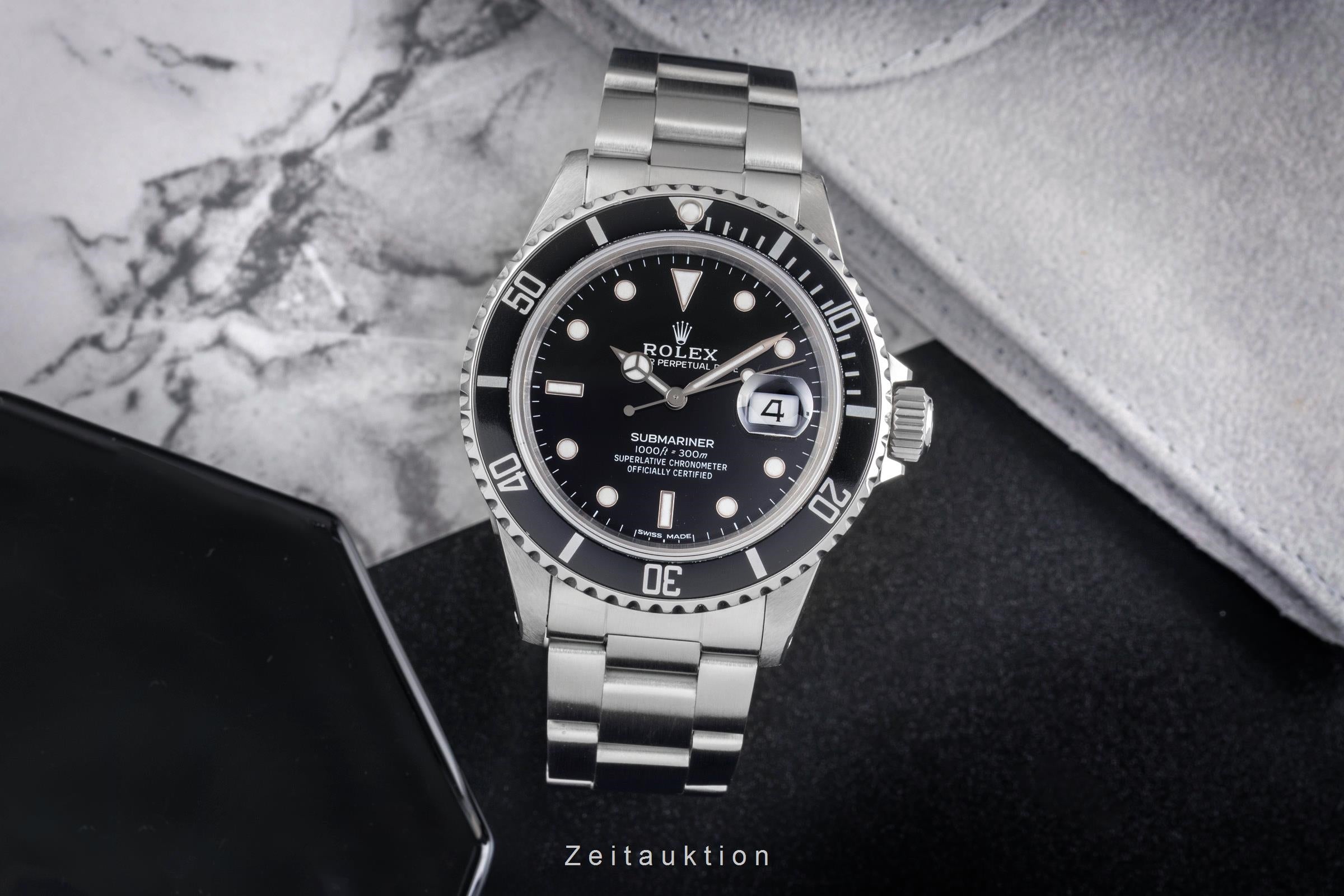 Rolex Submariner acero automático reloj para caballeros 16800  [2503208]