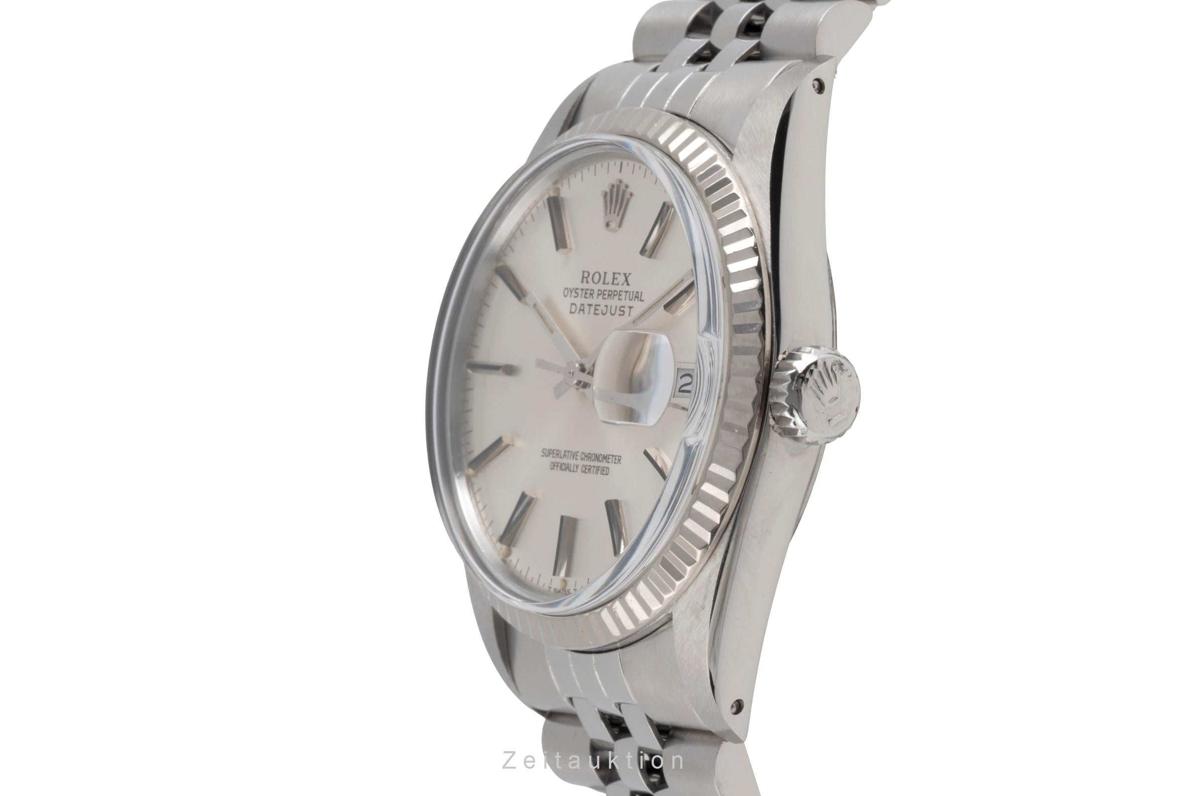 Rolex Datejust steel / white gold automatic men's watch 16014  [2503209]