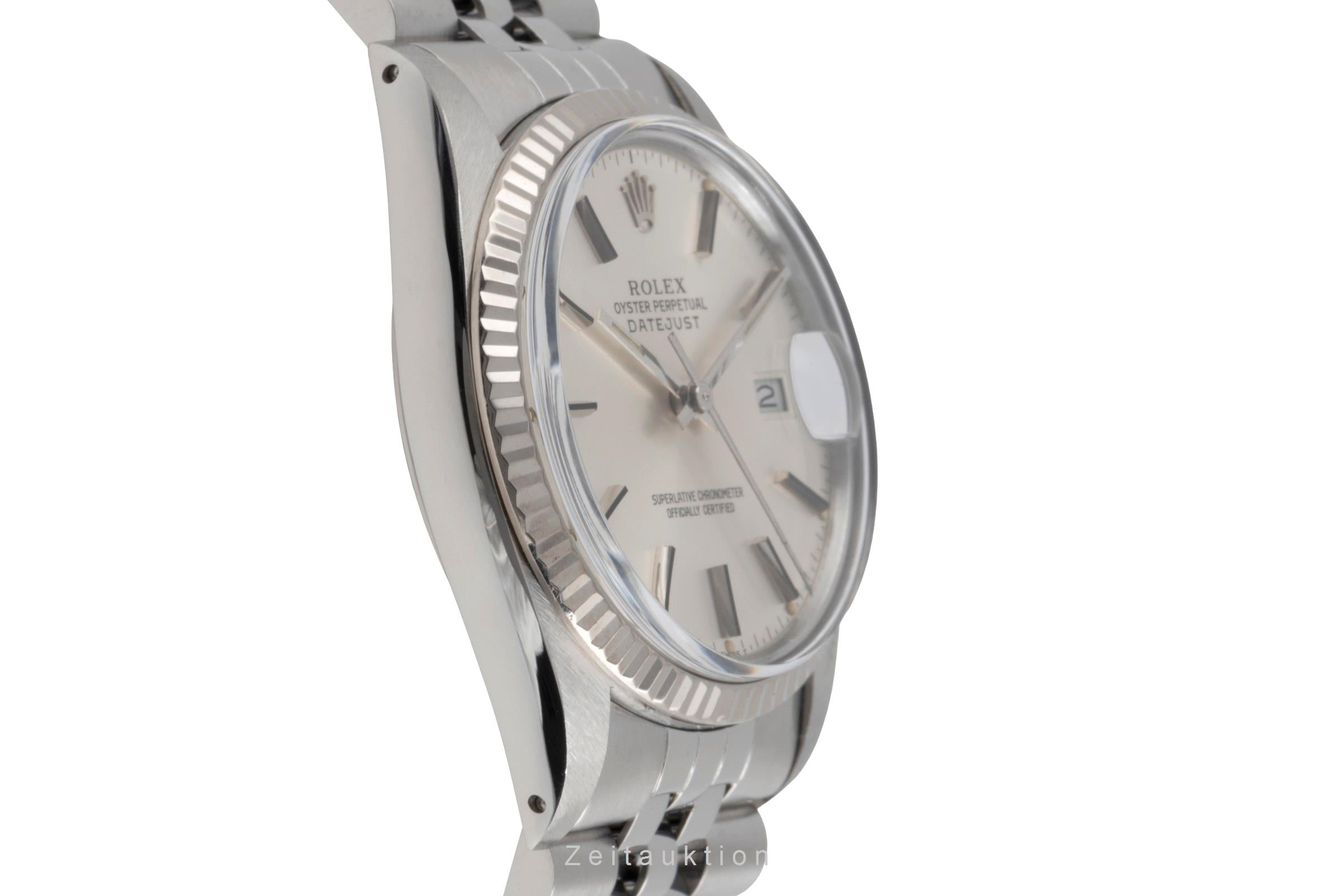 Rolex Datejust steel / white gold automatic men's watch 16014  [2503209]