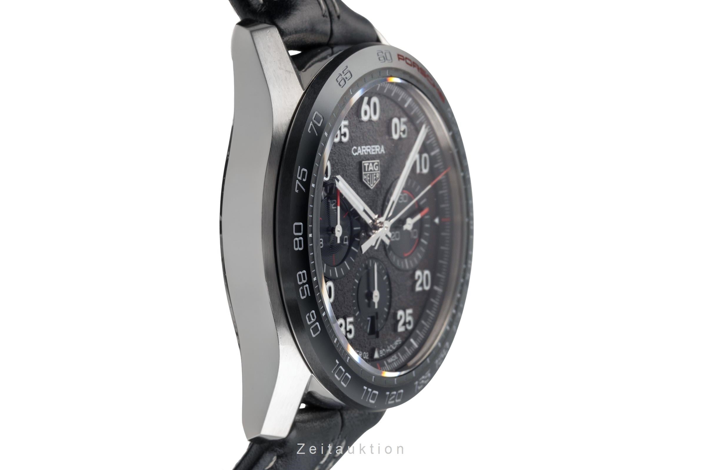 TAG Heuer Carrera 自動巻き腕時計 Tag Heuer Carrera chronograph steel automatic Kal. Heuer 02 Ref