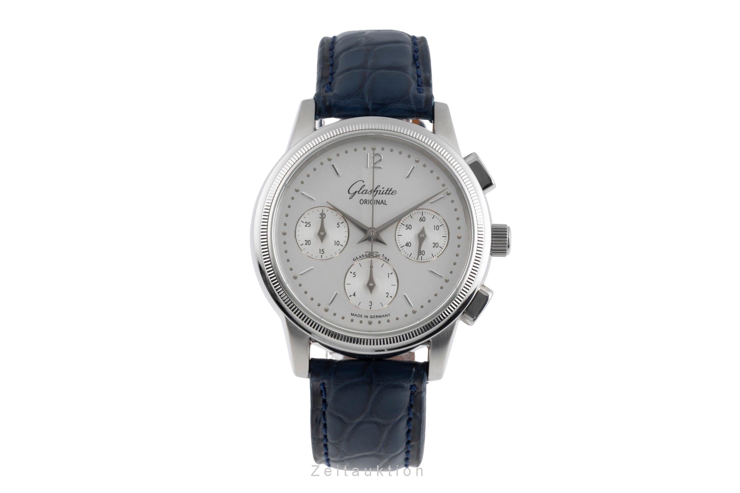 Glashütte Senator cronografo acciaio automatismo orologio da uomo 39-31-03-03-04  [2503221]