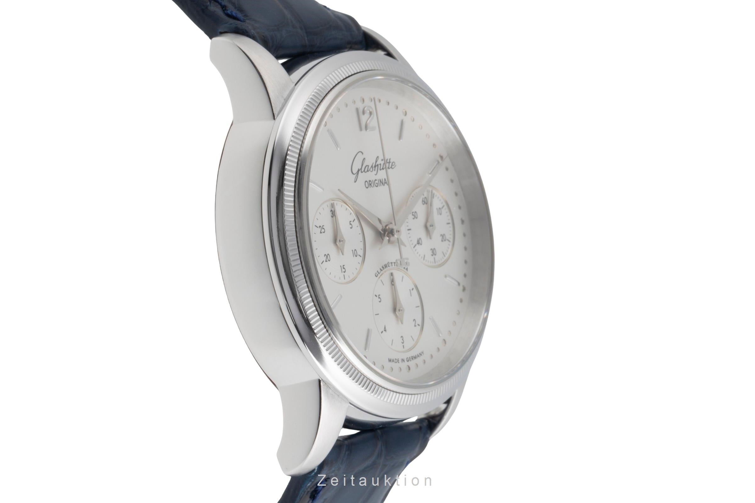 Glashütte Senator cronografo acciaio automatismo orologio da uomo 39-31-03-03-04  [2503221]