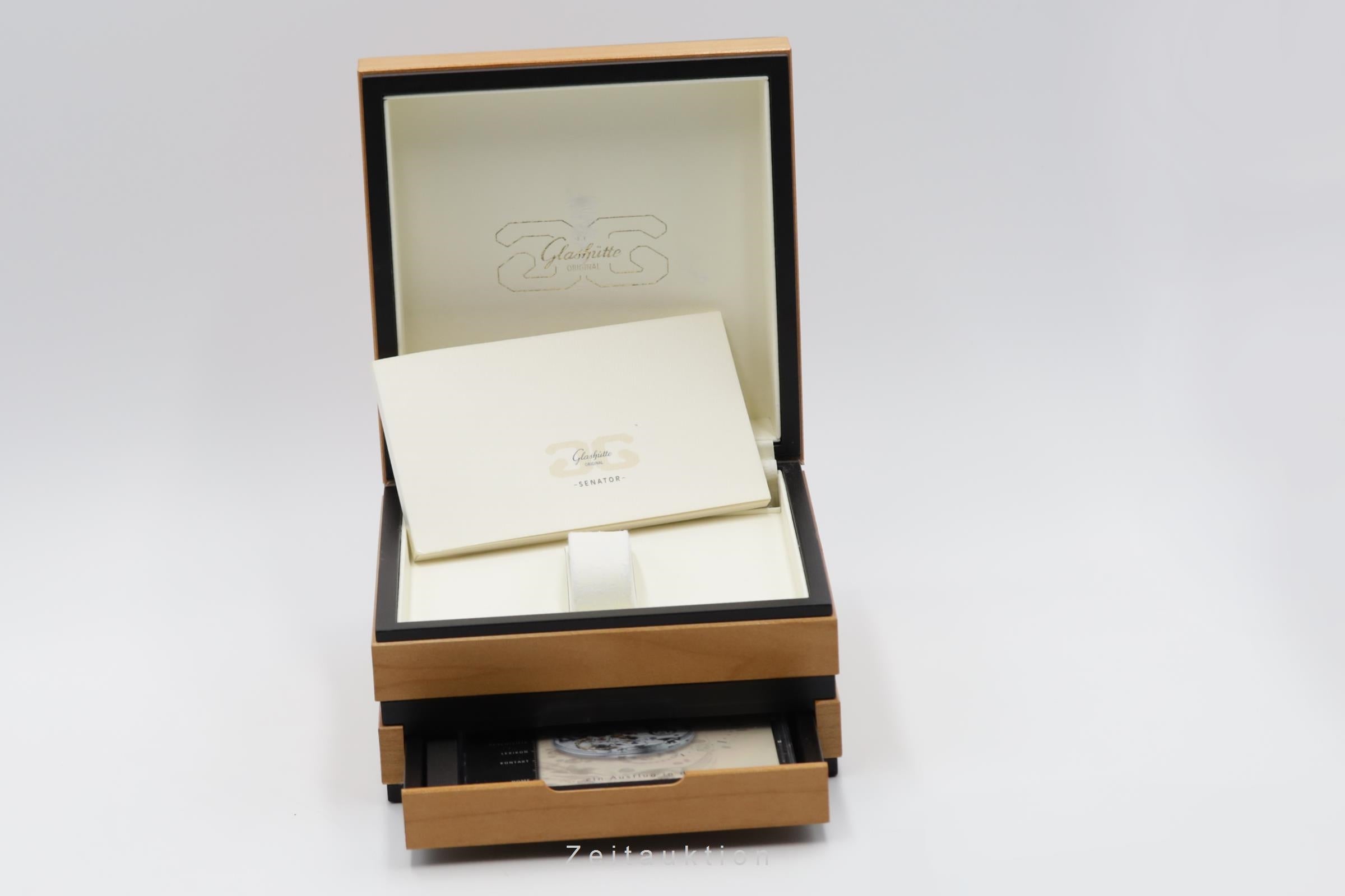 Glashütte Senator cronografo acciaio automatismo orologio da uomo 39-31-03-03-04  [2503221]