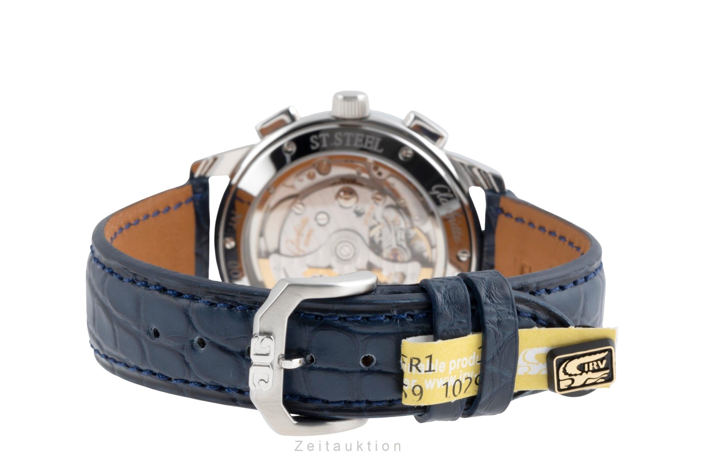 Glashütte Senator cronografo acciaio automatismo orologio da uomo 39-31-03-03-04  [2503221]