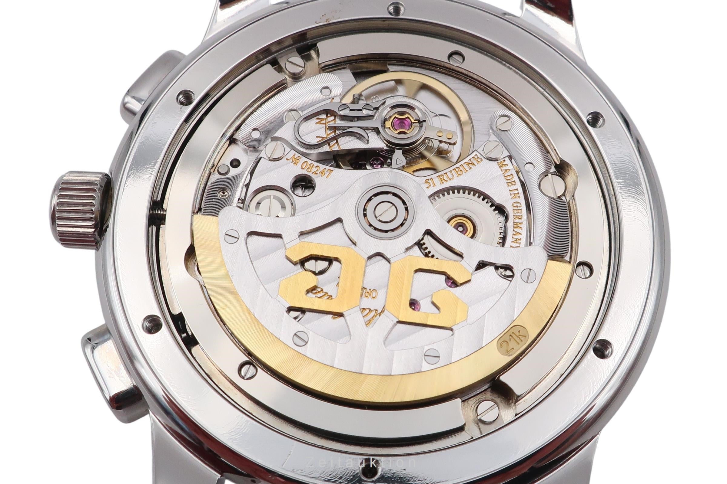 Glashütte Senator cronografo acciaio automatismo orologio da uomo 39-31-03-03-04  [2503221]