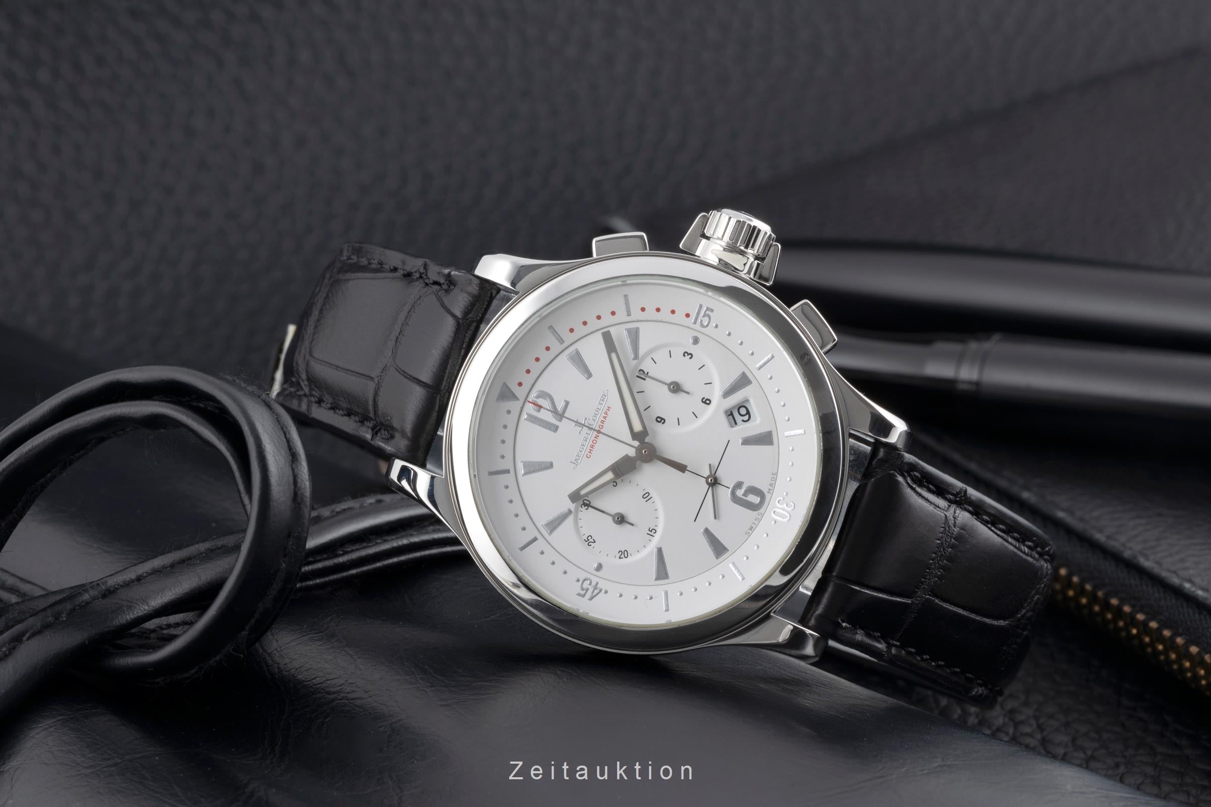 メル Jaeger LeCoultre Master Compressor chronograph steel quartz Kal