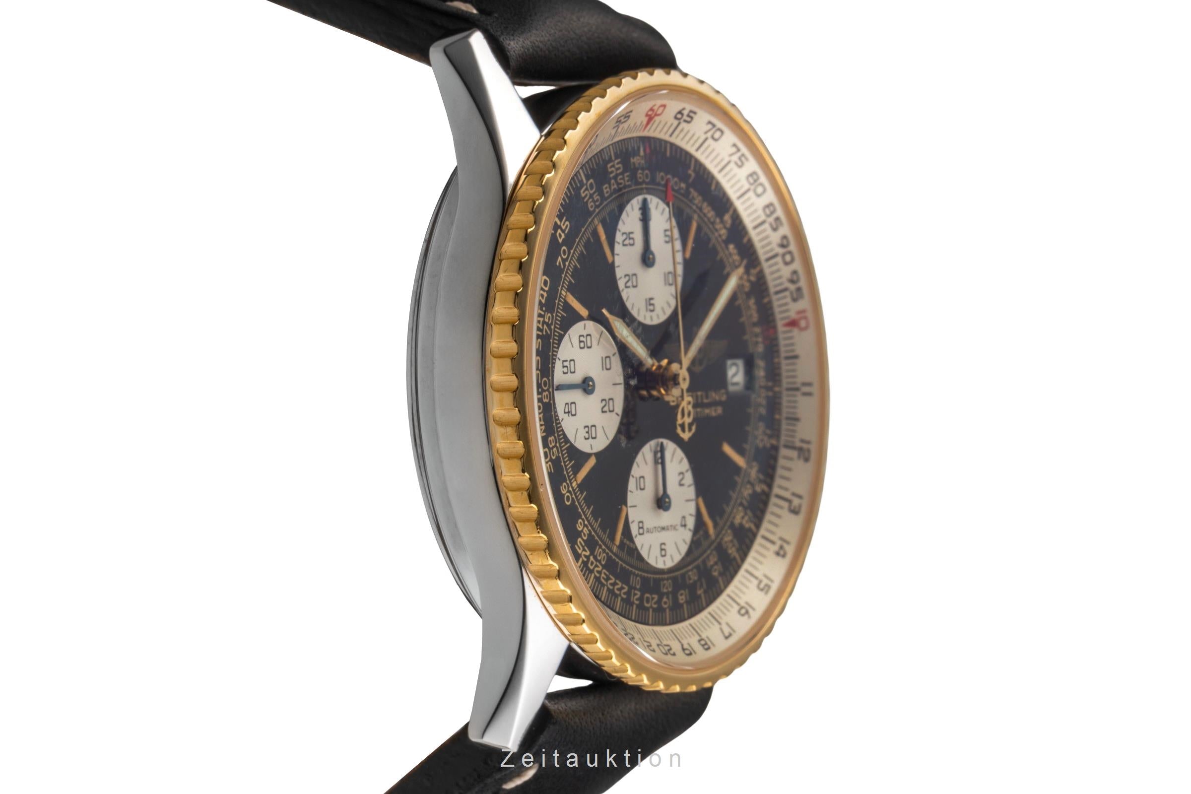 Breitling Old Navitimer Chronograph Stahl / Gold Automatik Ref 81610 Papers 1993 [2503228]