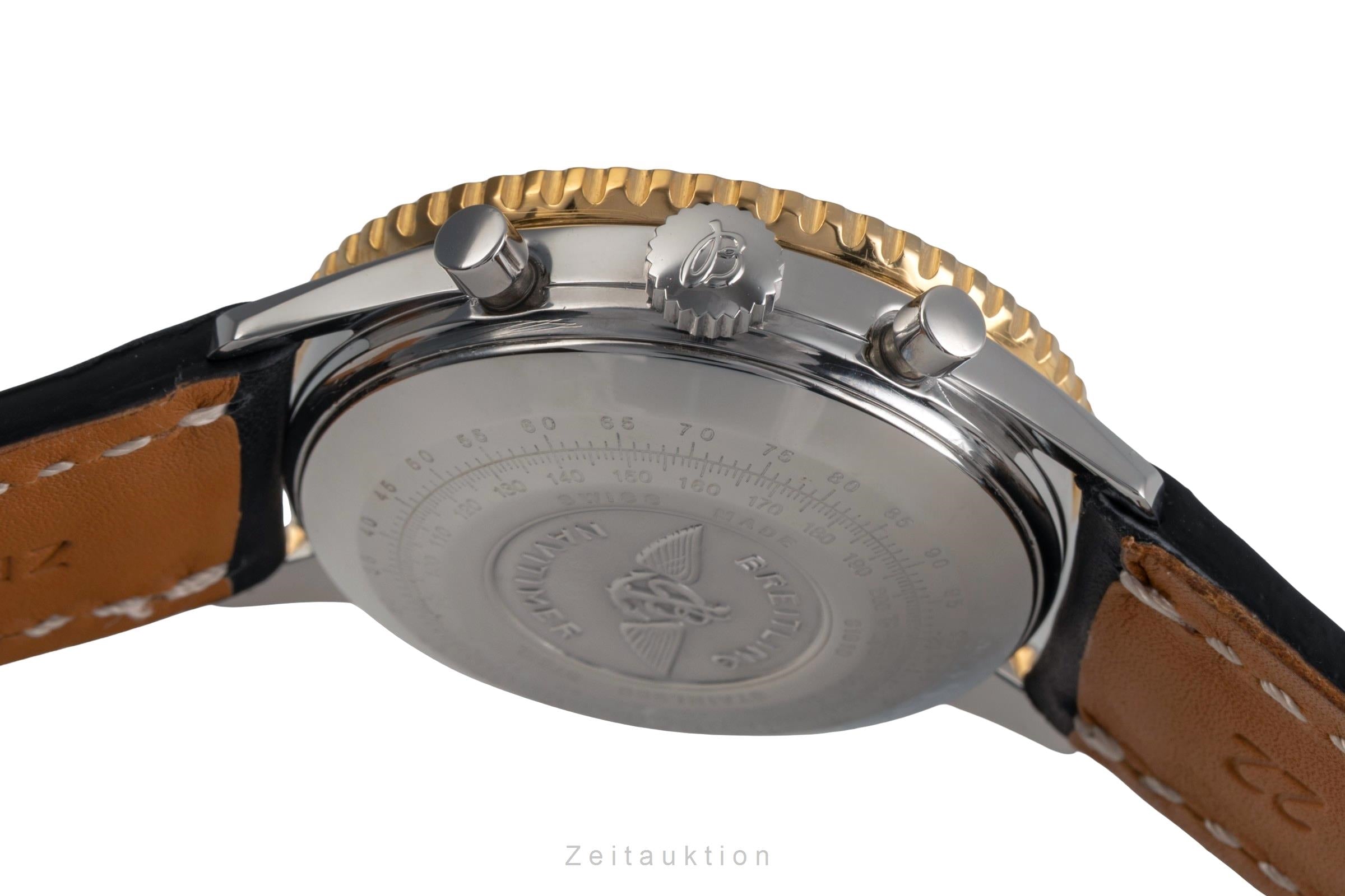 Breitling Old Navitimer Chronograph Stahl / Gold Automatik Ref 81610 Papers 1993 [2503228]